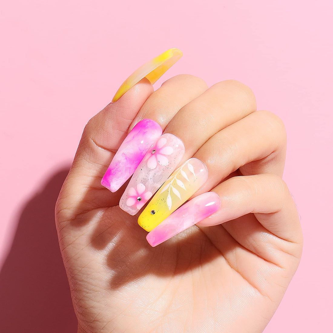 AIMEILI Nail Art Blossom Gel Nail Polish Soak Off UV LED Clear Blooming Gel Manicure 10ml