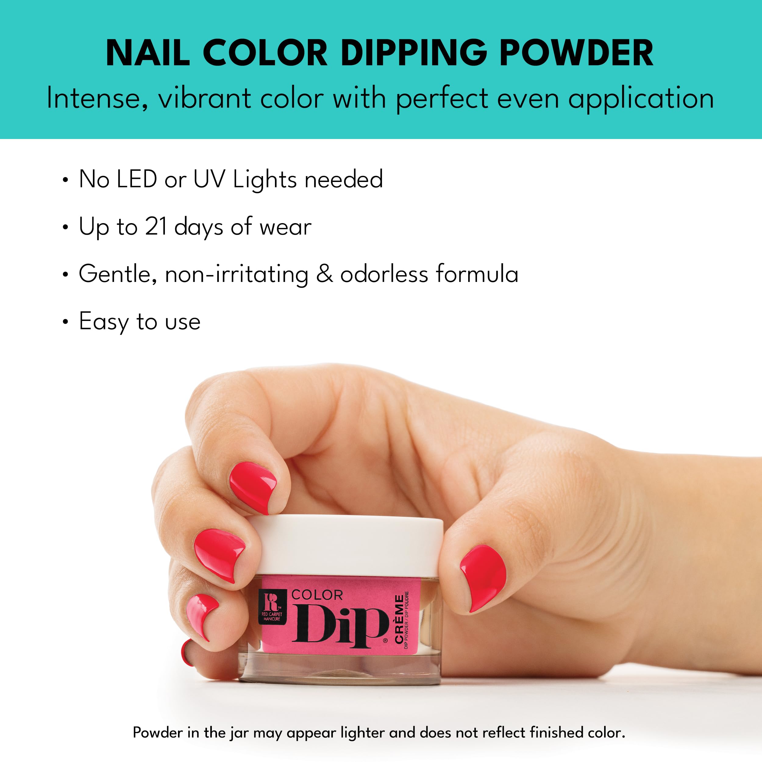 Red Carpet Manicure Color Dip Fiery Fox Nail Dipping Powder, 0.3 Fl. Oz.