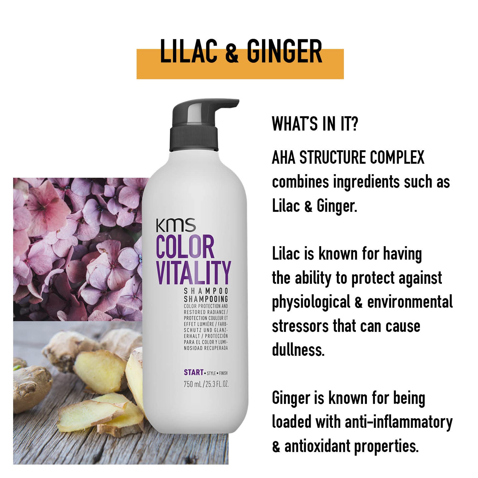 START by KMS ColorVitality Shampoo 750ml