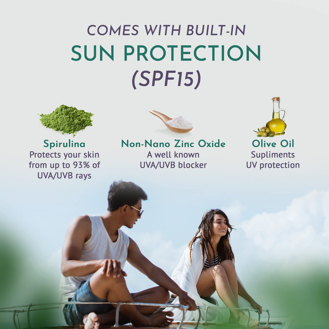 Skin Soft Organic Moisturizer with natural sun screen