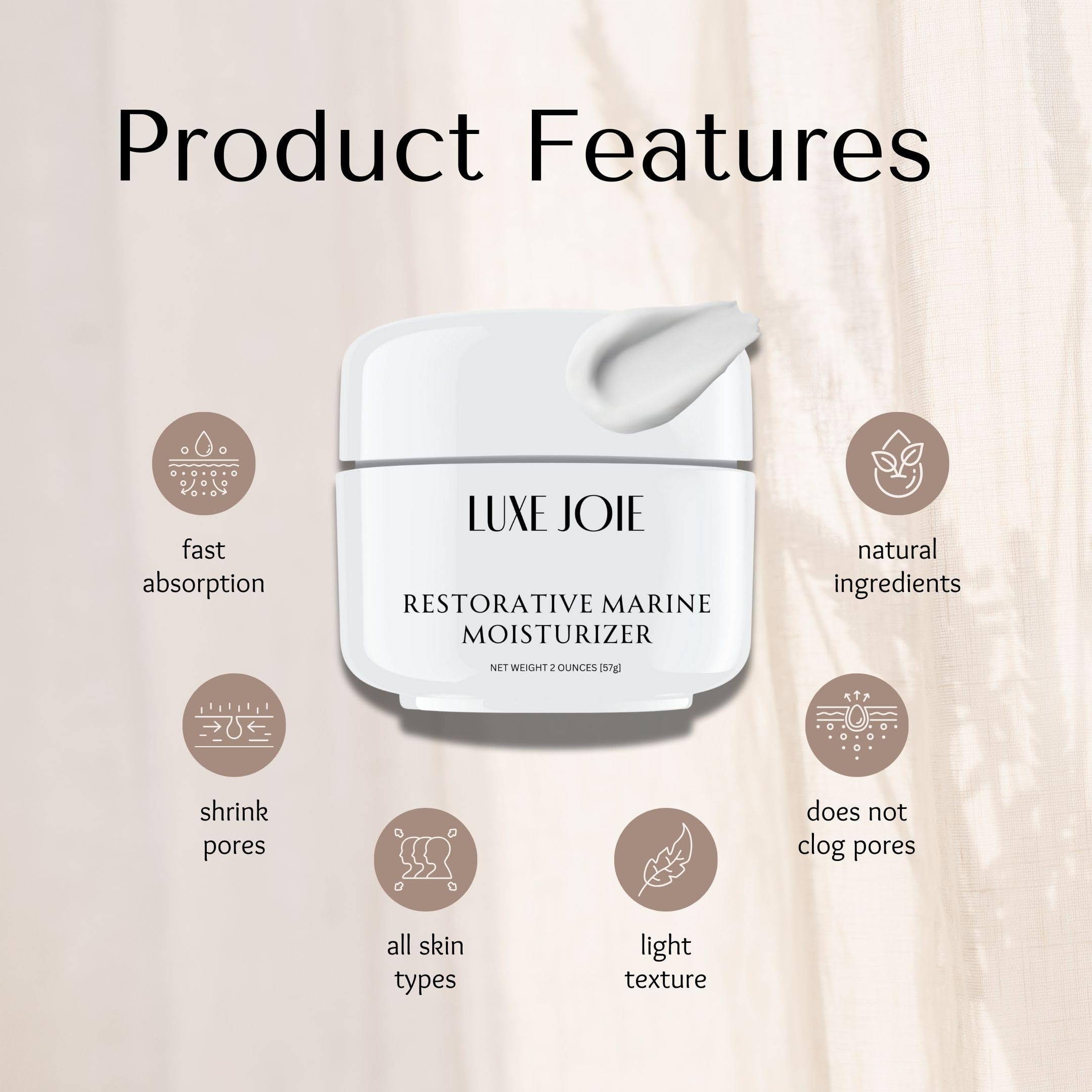 EchoLuxe RESTORATIVE MARINE MOISTURIZER 2 OZ