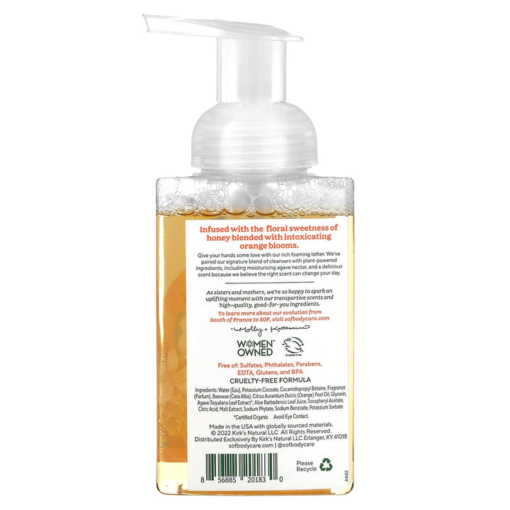 Hand Soap - Foaming - Orange Blossom Honey - 8 oz - 1 each by South Of France