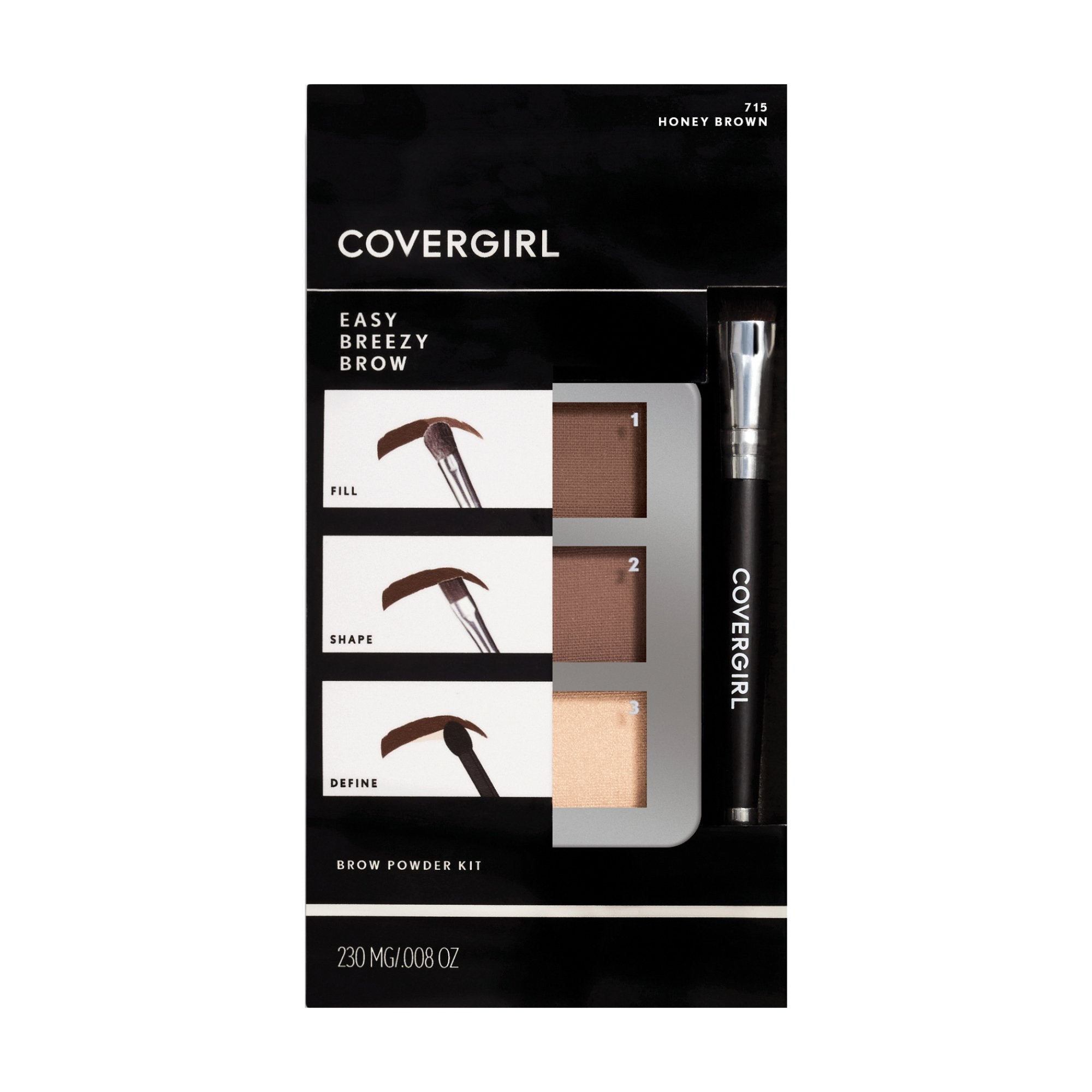 Covergirl Easy Breezy Brow Powder Kit, Honey Brown