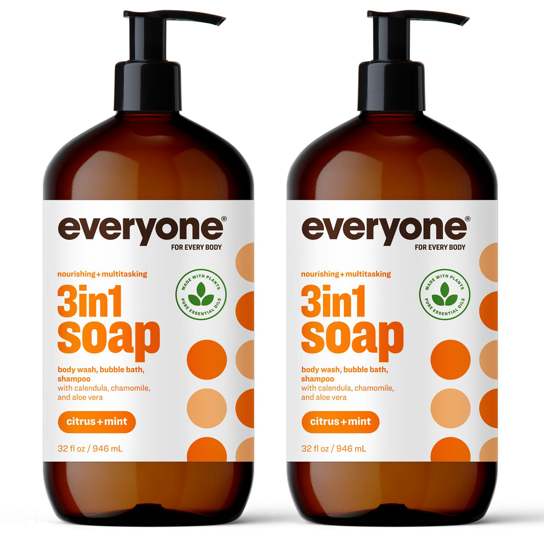 Everyone 3-In-1 Soap, Citrus plus Mint, 32 oz, 2 Count