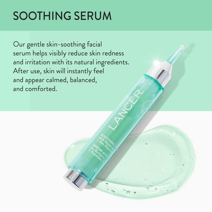Soothe and Hydrate Serum with Hyaluronic Acid, Dr. Lancer Dermatology Skincare, Gentle Soothing Serum, Paraben, Sulfate, Phthalate, and Synthetic Fragrance Free, For Daily Use