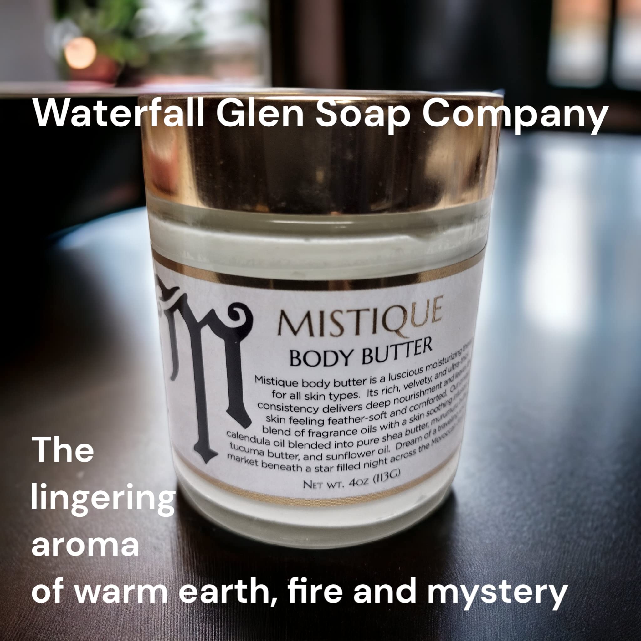 Waterfall Glen Soap Company Mistique Body Butter, dry, chapped hands and feet, all over body moisturizer