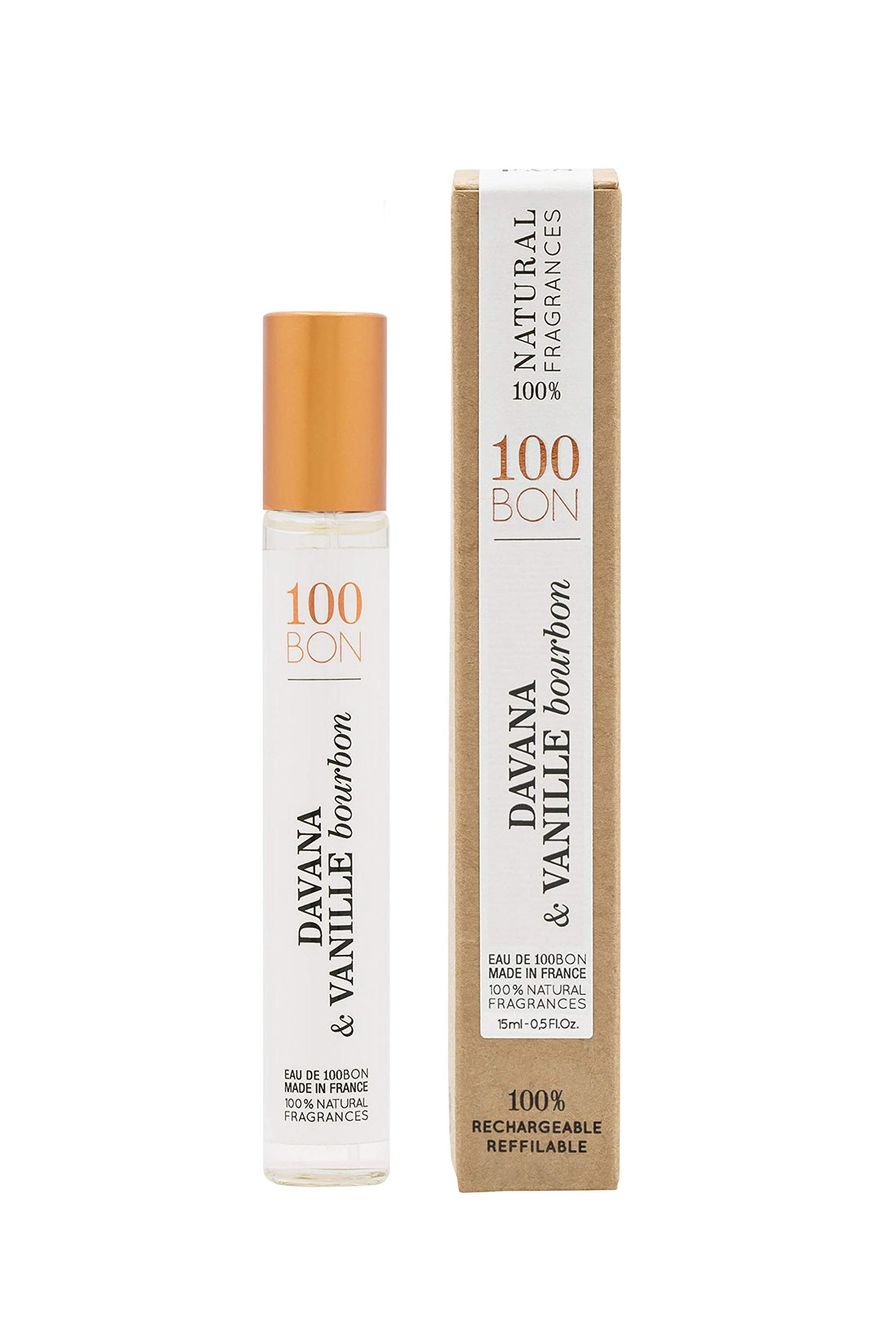 100BON Davana & Vanille Burbon ââ‚¬â€œ Davana & Vanilla Fragrance for Women & Men ââ‚¬â€œ Energizing Organic Fragrance - Fruity, Licorice & Sweet Notes Fragrance - 100% Natural Fragrance Travel Spr