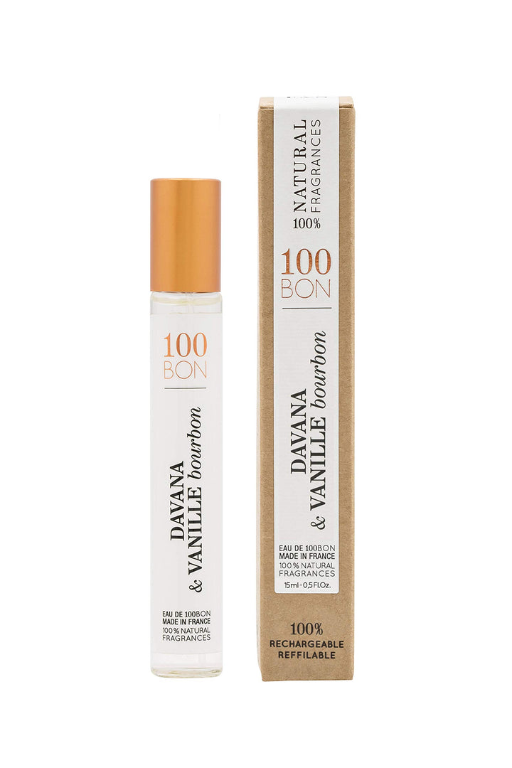 100BON Davana & Vanille Burbon ââ‚¬â€œ Davana & Vanilla Fragrance for Women & Men ââ‚¬â€œ Energizing Organic Fragrance - Fruity, Licorice & Sweet Notes Fragrance - 100% Natural Fragrance Travel Spr