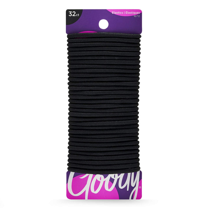 Black, 32 Ct (Pack Of 3) : Goody Ouchless Women'S Braided Elastics Black 4Mm For Medium Hair, (3 Pack/ 96 Ct Total)