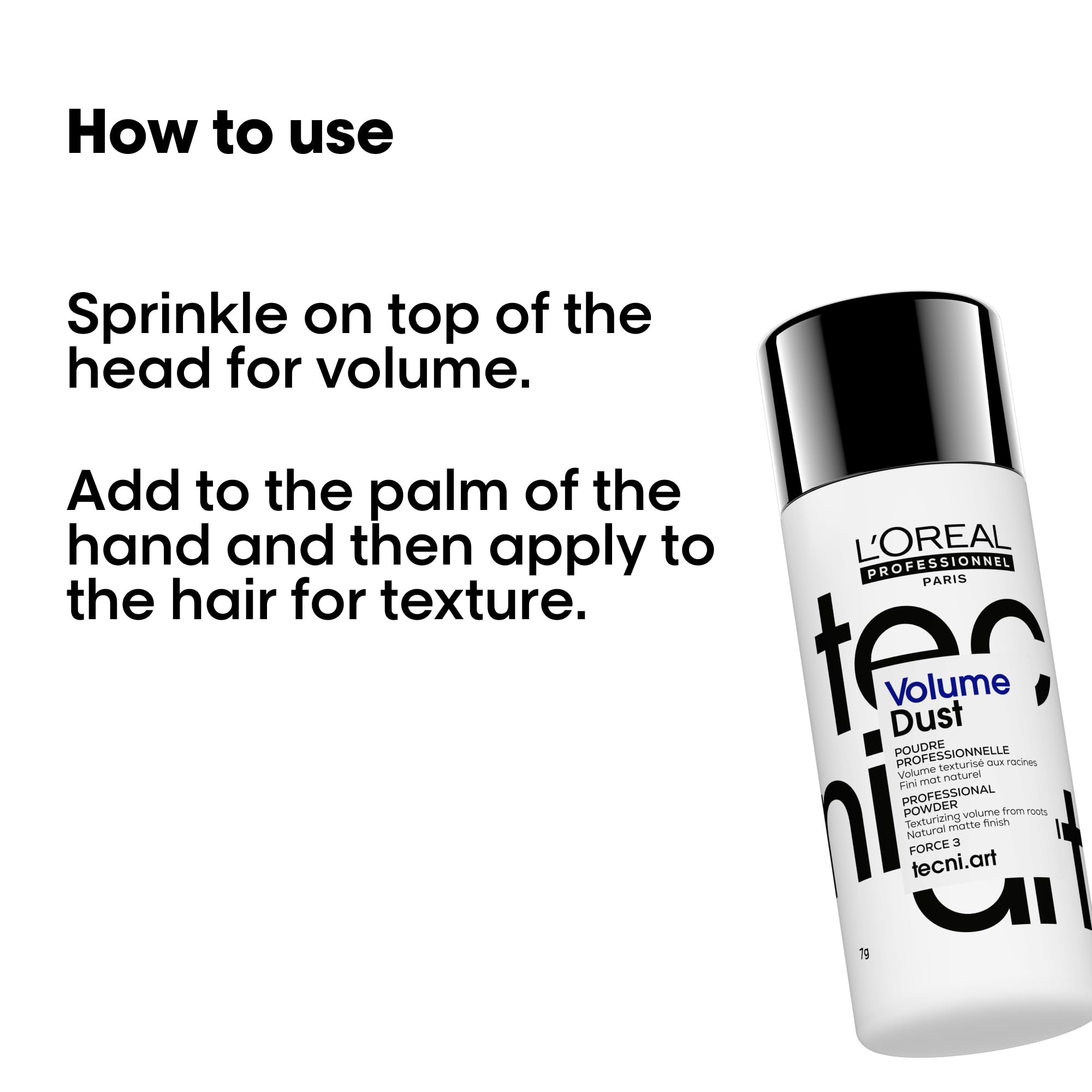 L'Oréal Professionnel Super Dust - Provides Weightless Volume, Volume and Texture Powder, Provides Medium Hold, For All Hair Types