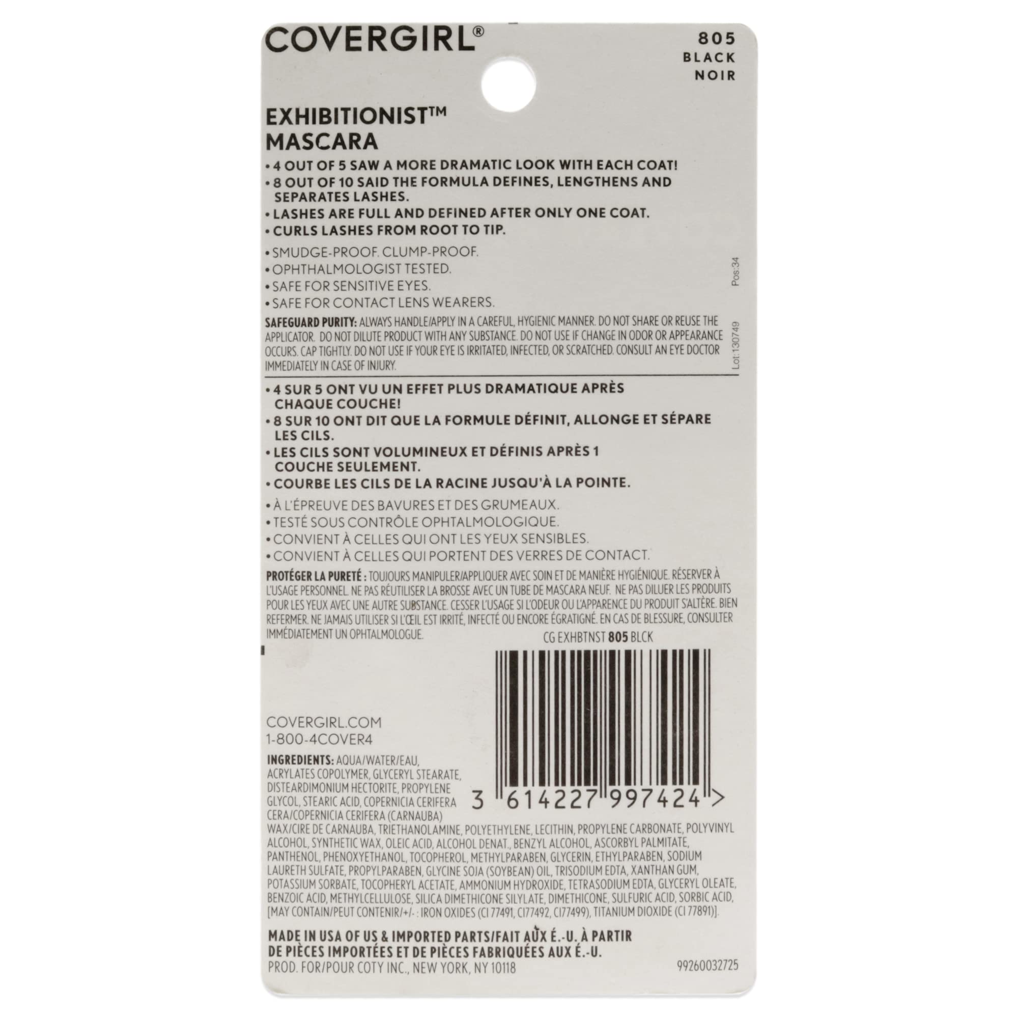 Covergirl Exhibitionist Black, 0.3 Ounce