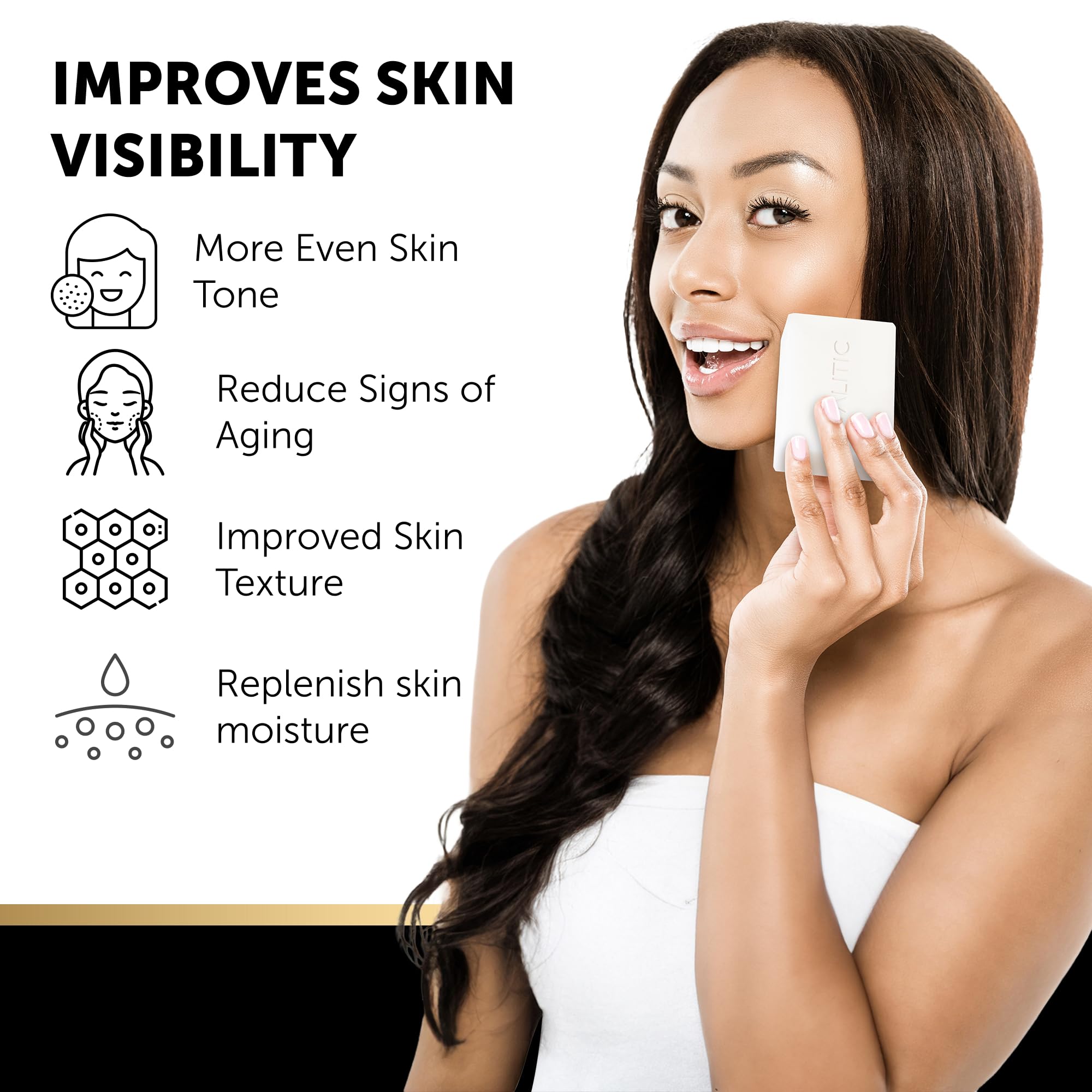 VALITIC Snail Mucin Cleanser Soap Bar with Turmeric and Kojic Acid Dark Spot Corrector – Anti Aging and Purifying Skin Care Snail Secretion for Intense Hydration and Moisturization – 4 Pack