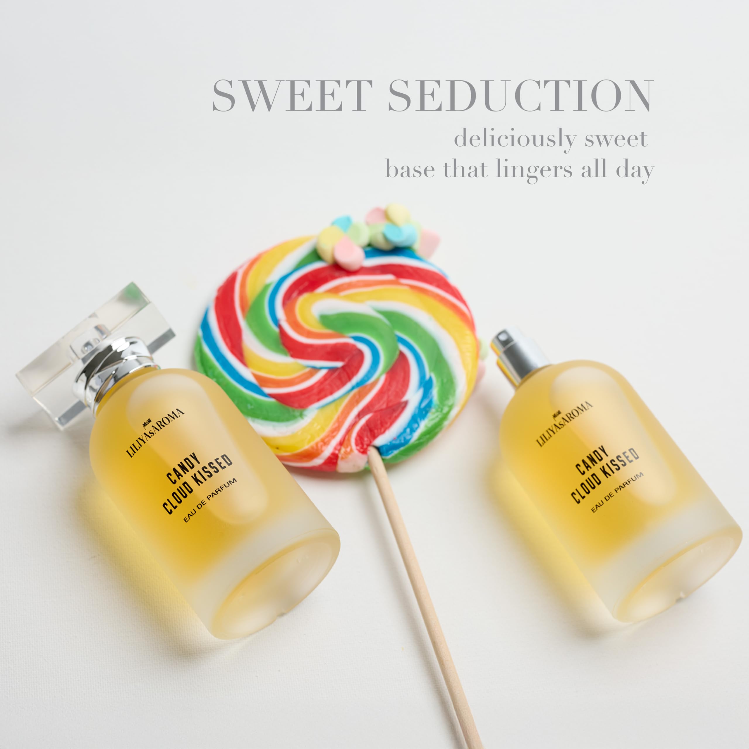 Candy Cloud Kissed Eau de Parfum for Women | Sweet and Playful Fragrance with Orange Blossom, Sugar & Vanilla | Long-Lasting Gourmand Perfume, 3.4 Fl Oz