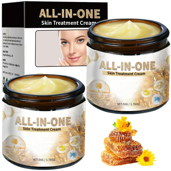 dssuoa 2Pcs All-In-One Skin Cream,Bee Venom Cream, New Bee Venom Cream, Professional Bee Venom Repair Cream, Natural Skin Moisturizer,Bee Venom for All Skin Types