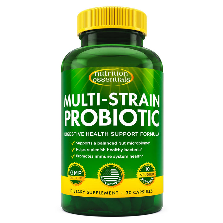 Multi Strain Probiotic for Men and Women with 60 Billion CFU - Probiotics Digestive Health to Support Gut Health, Prebiotics & Probiotic for Men's Digestive and Immune Health, 30 Probiotics Capsules