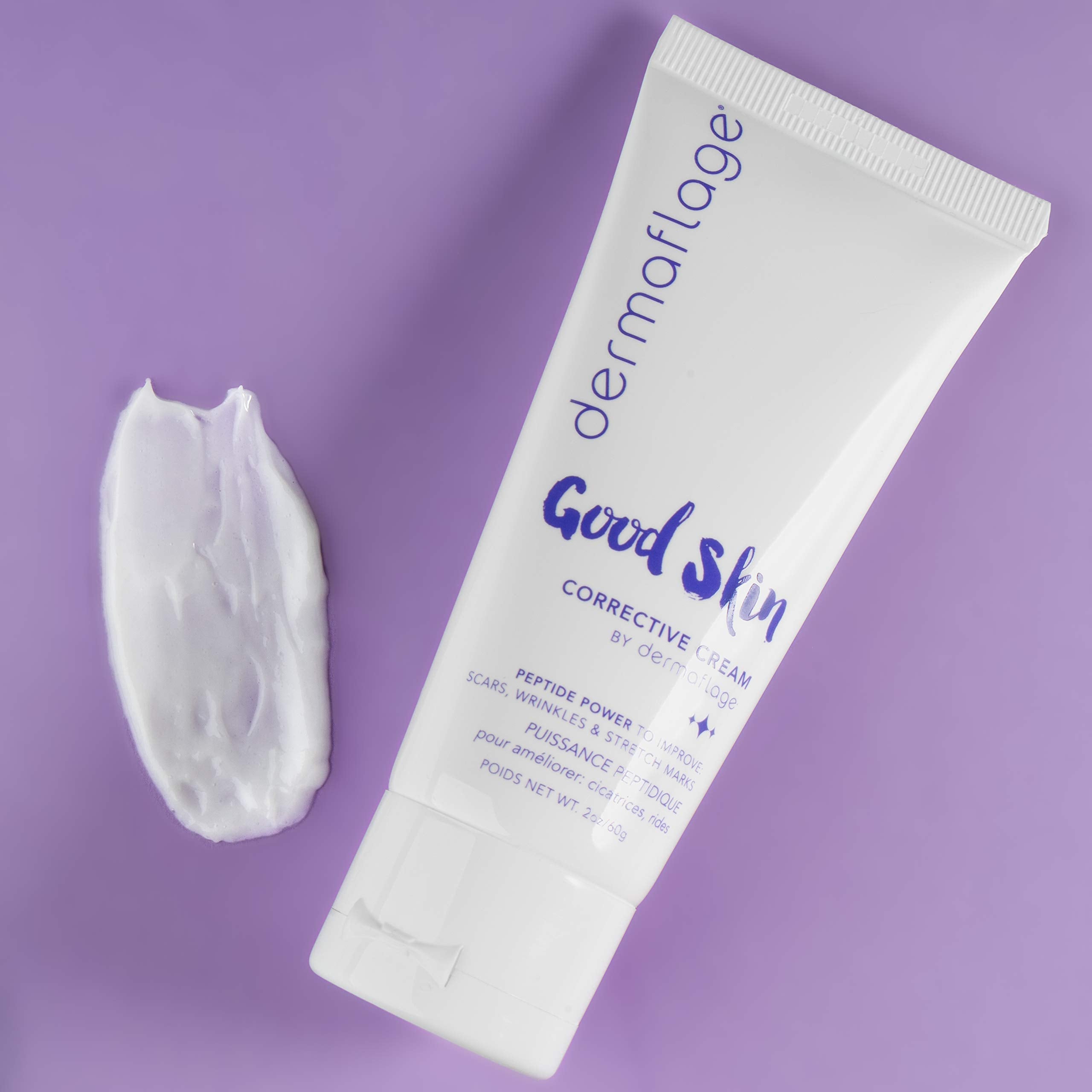 Dermaflage Acne Scar Removal Cream With Peptide Power, Fade Acne, Surgical Scars, Stretch Marks And Wrinkles With Good Skin, 2 oz.