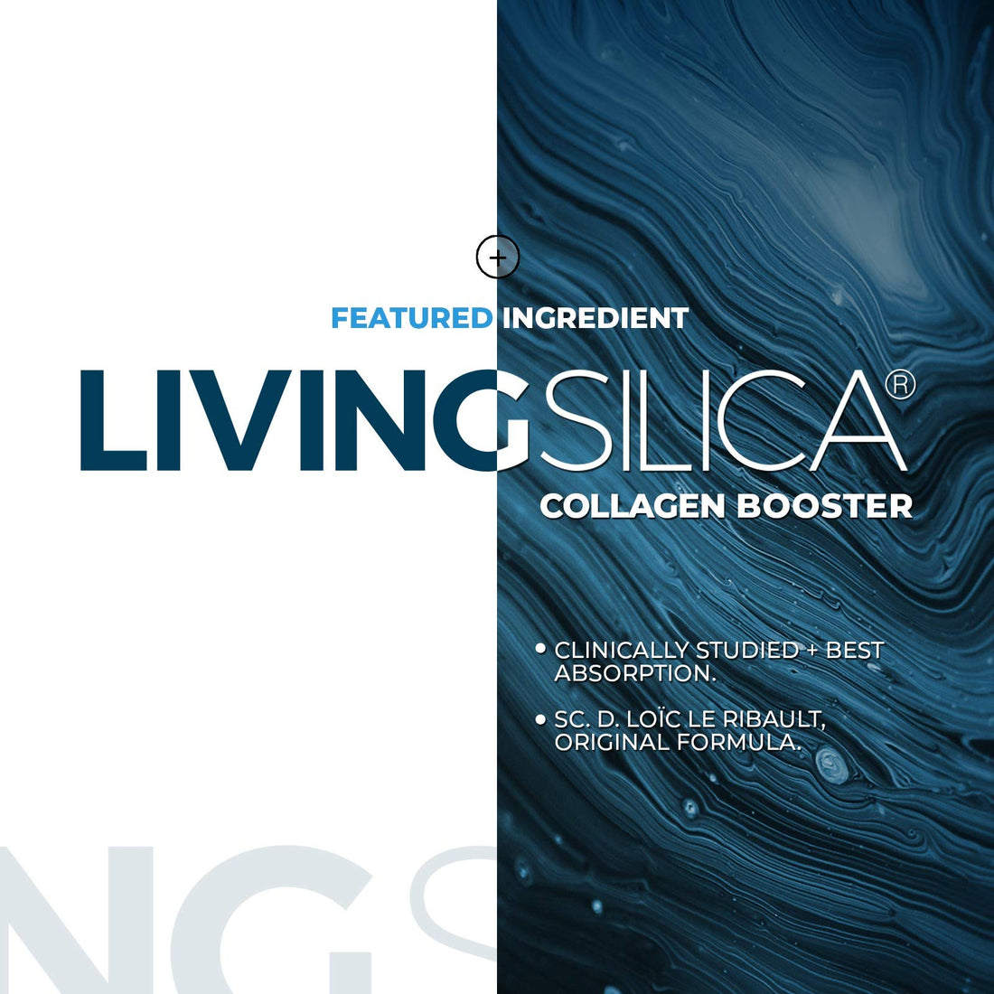Living Silica Collagen Booster Capsules | Ultra High Absorption | Supports Healthy Collagen and Elastin Production for Joint & Bone Support, Glowing Skin, Strong Hair & Nails