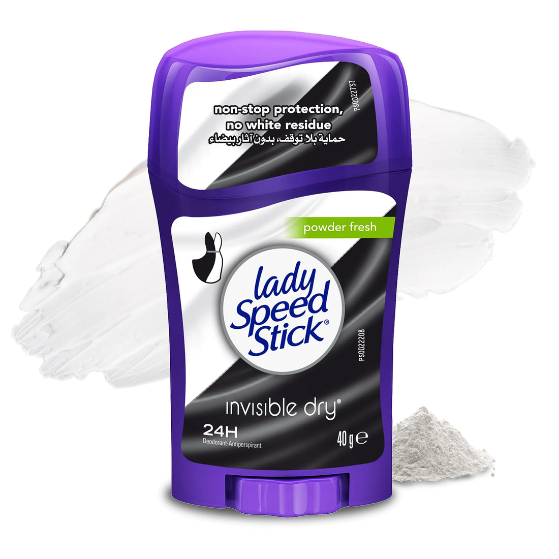 MENNEN Lady Speed Stick Invisible Dry Deodorant Powder Fresh, 1.4 Ounce, Purple (96369)