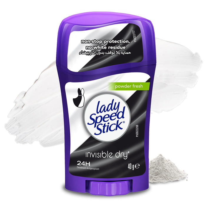 MENNEN Lady Speed Stick Invisible Dry Deodorant Powder Fresh, 1.4 Ounce, Purple (96369)