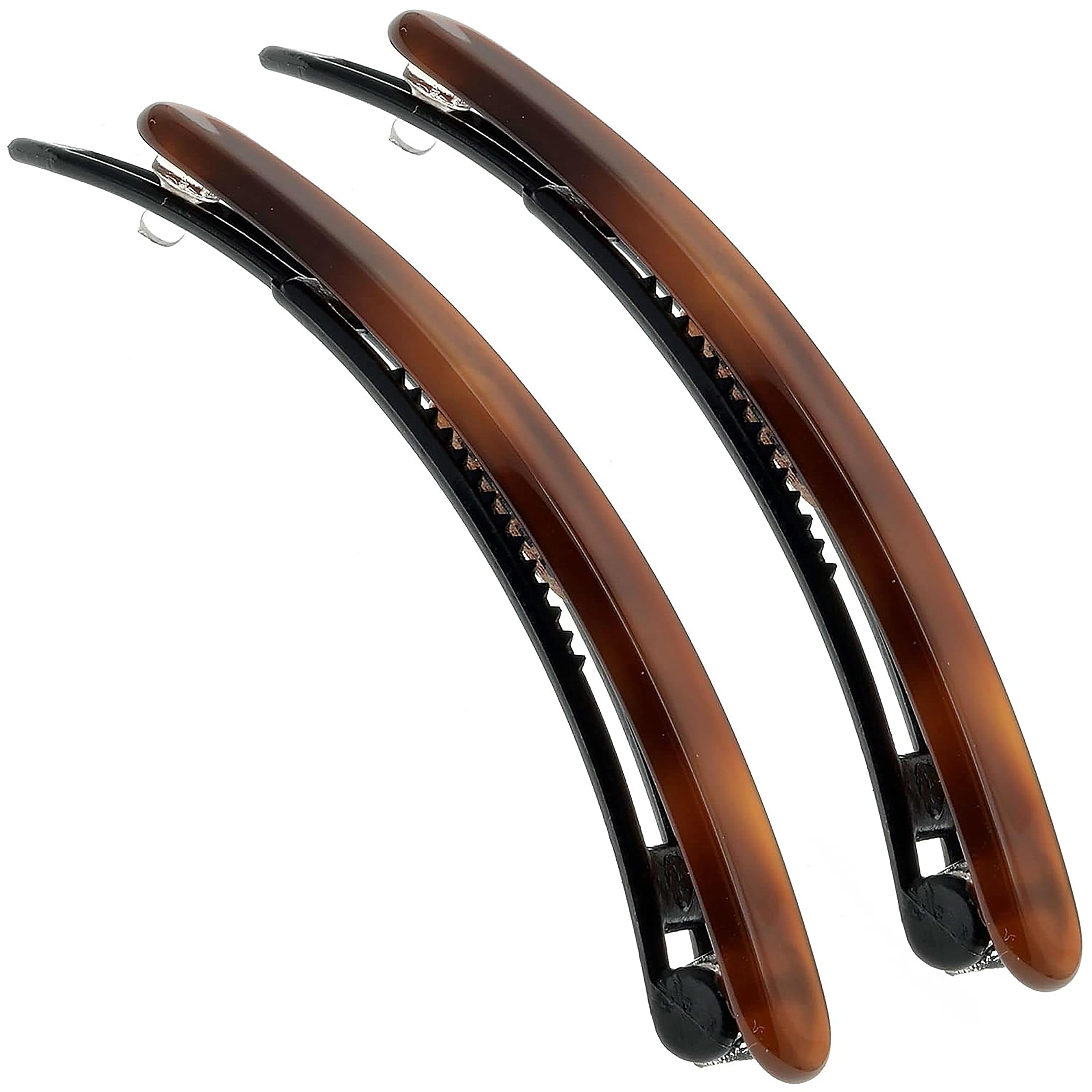 Camila Paris CP2250/2 French Hair Slides Clips for Women, Handmade, Girls Side Slide-in Barrette Clip, Hair Accessories for Women. Strong Hold No Slip Grip Fashion Durable and Styling, Made in France