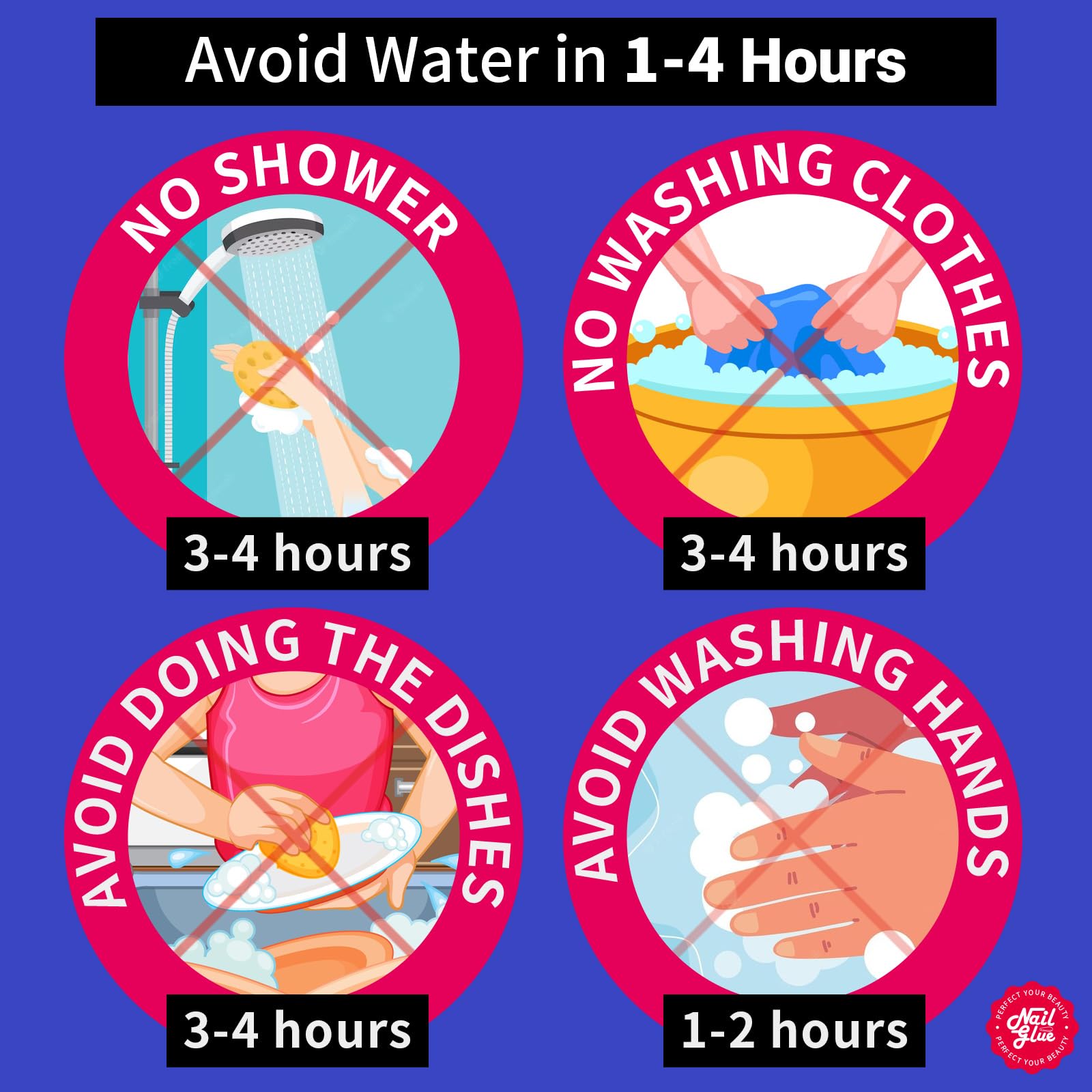 Teenitor Nail Glue Strong, 42ml Professional Nail Glue for Press Ons Brush on Nail Glue for Acrylic Nails, Nail Bond Glue with Nail File, Best Nail Glue for Press On Nails Long Lasting,10 Pcs