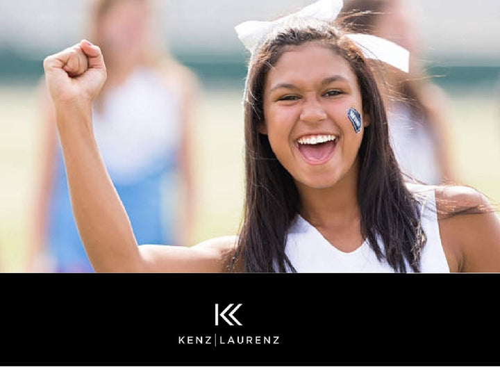 7 Jumbo Cheer Bow Big Hair Bows with Ponytail Holder Large Classic Accessories for Teens Women Girls Softball Cheerleader Sports Elastics Ties Handmade by Kenz Laurenz (Green)