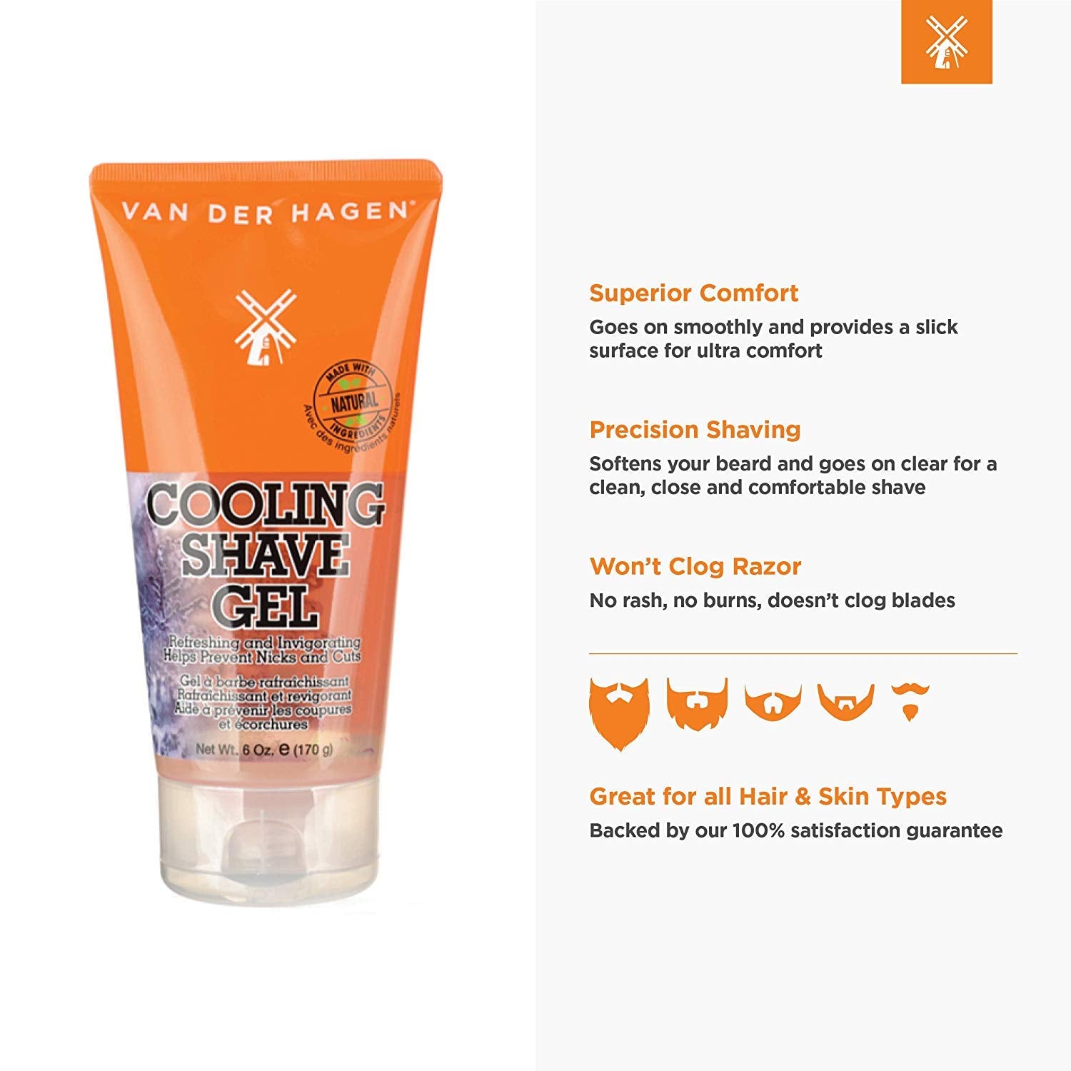 Van der Hagen Cooling shave gel