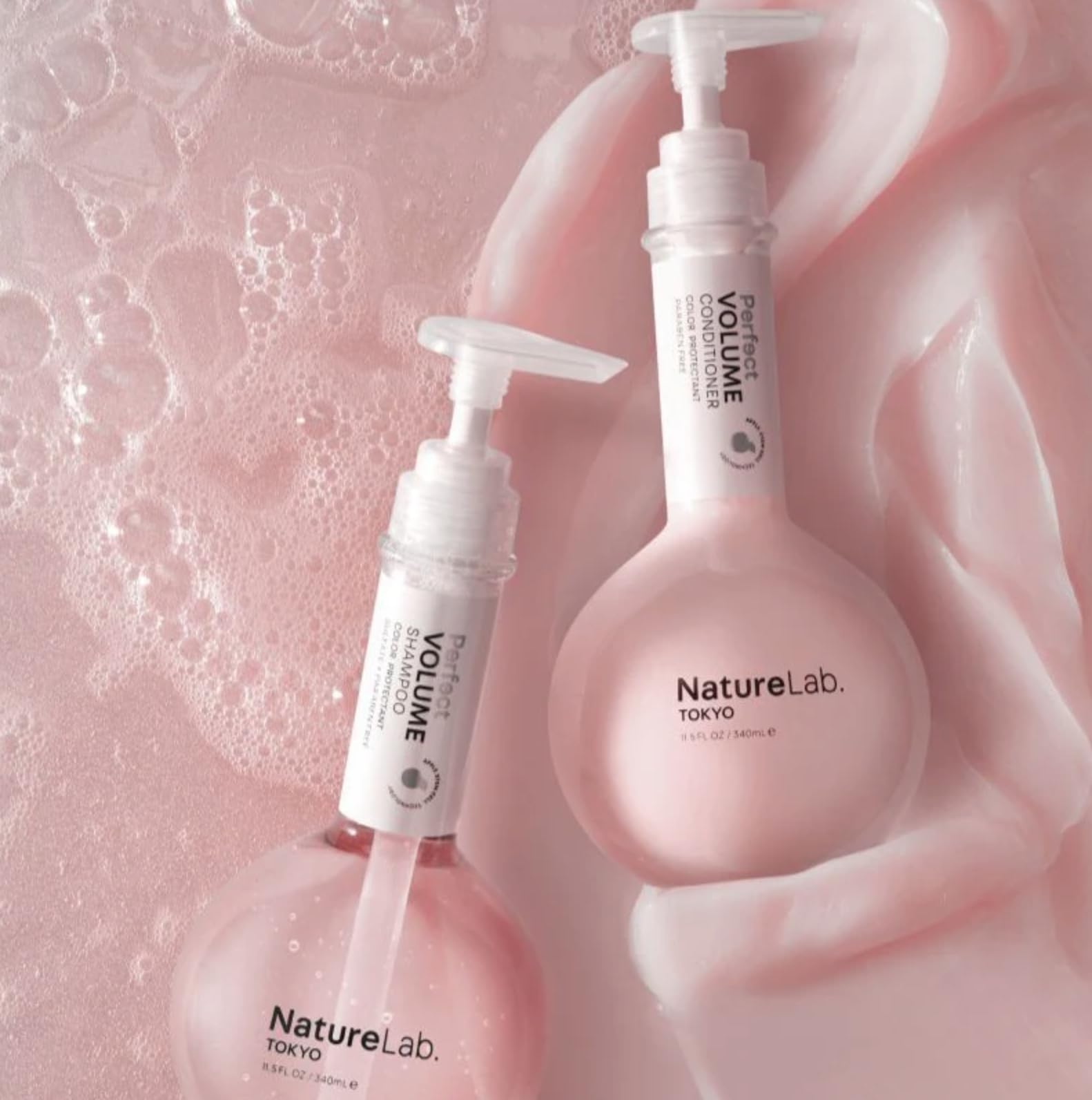 NatureLab. TOKYO Perfect Volume Shampoo & Conditioner Duo: Weightless Frizz Control for Smoother, Healthier Hair and Scalp I 11.5 FL OZ Each | $38 VALUE