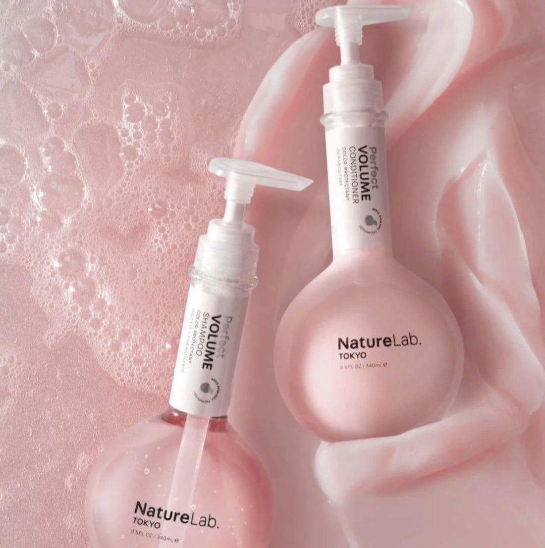 NatureLab. TOKYO Perfect Volume Shampoo & Conditioner Duo: Weightless Frizz Control for Smoother, Healthier Hair and Scalp I 11.5 FL OZ Each | $38 VALUE
