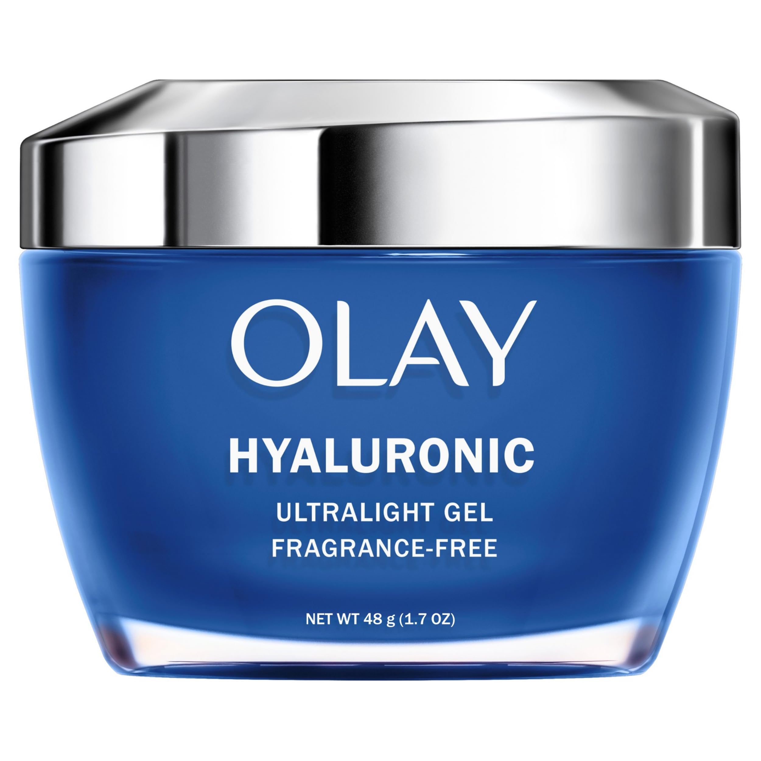 Olay Hyaluronic Acid Face Moisturizer, Instant Hydration for Women, Fragrance-Free - Dry Skin Solution, Glowing, Smoothing, Plumping, Renewing - Niacinamide, Amino Peptides 1.7 Oz