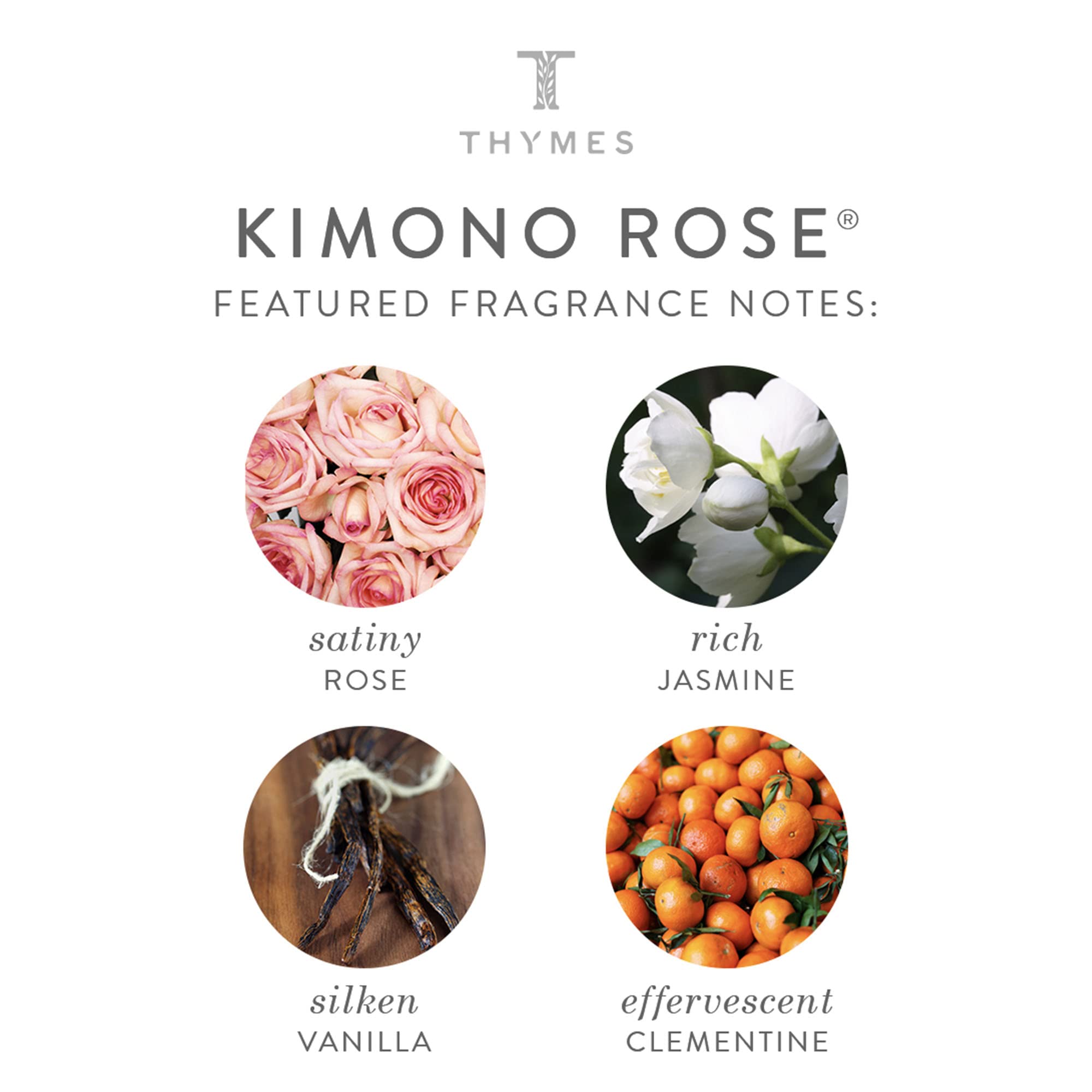 Thymes Hand Crème, Kimono Rose, 2.5-Ounce Tube