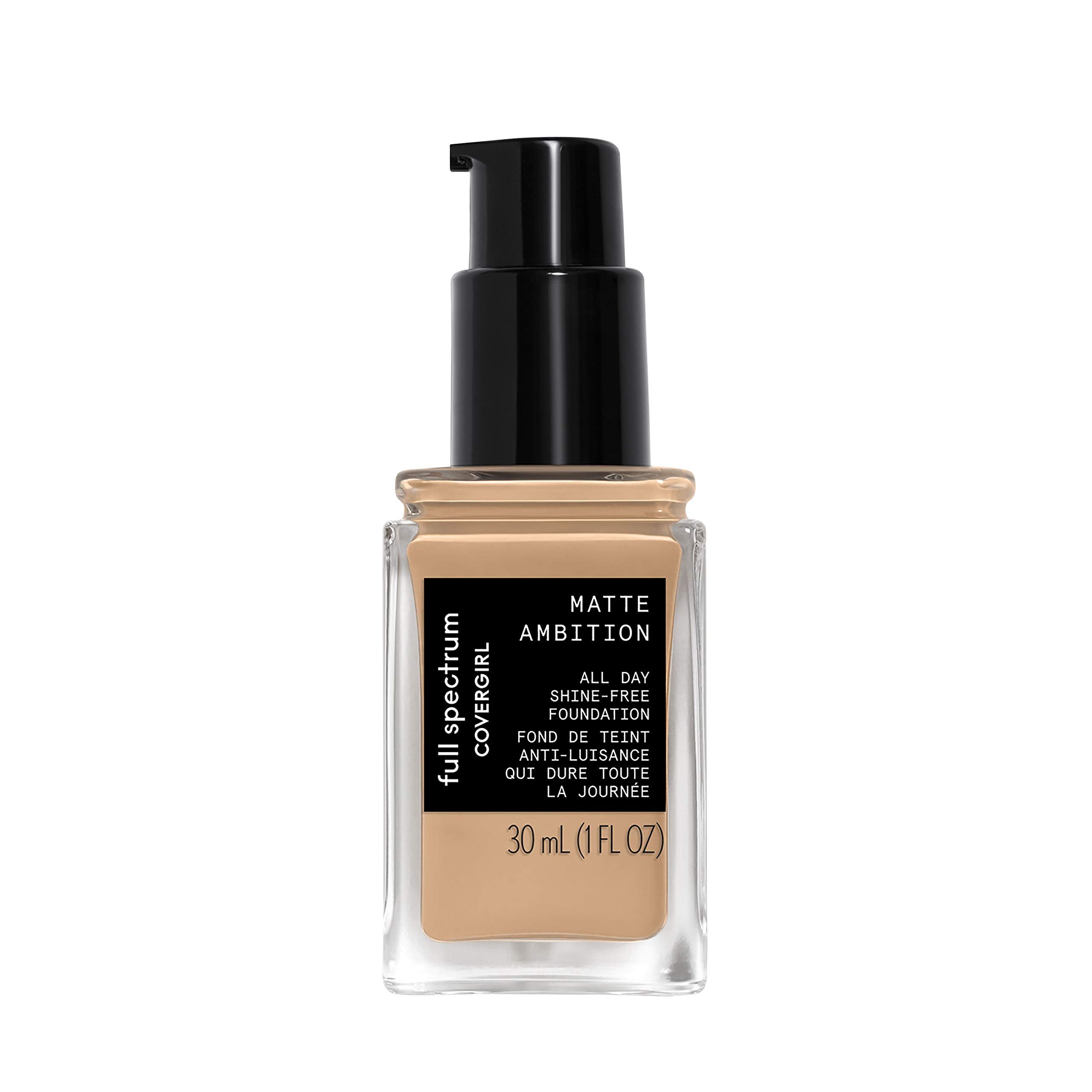 COVERGIRL Matte Ambition, All Day Foundation, Medium Cool 1, 1.01 Ounce