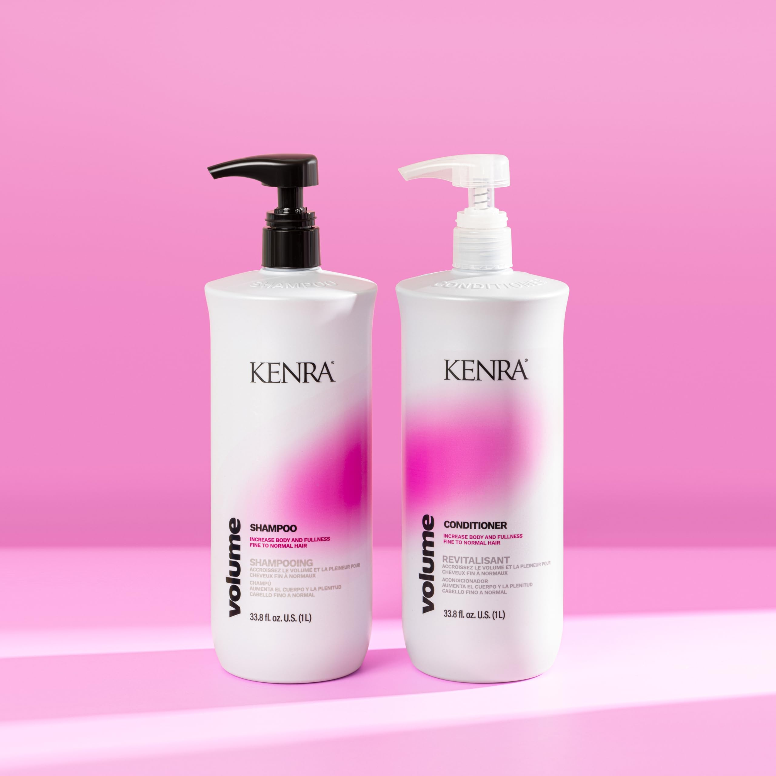Kenra Volume Shampoo | Creates Body, Bounce & Fullness | Increases Volume up to 45% | Adds Shine | Color Safe | Fine To Normal Hair | 33.8 fl. oz.
