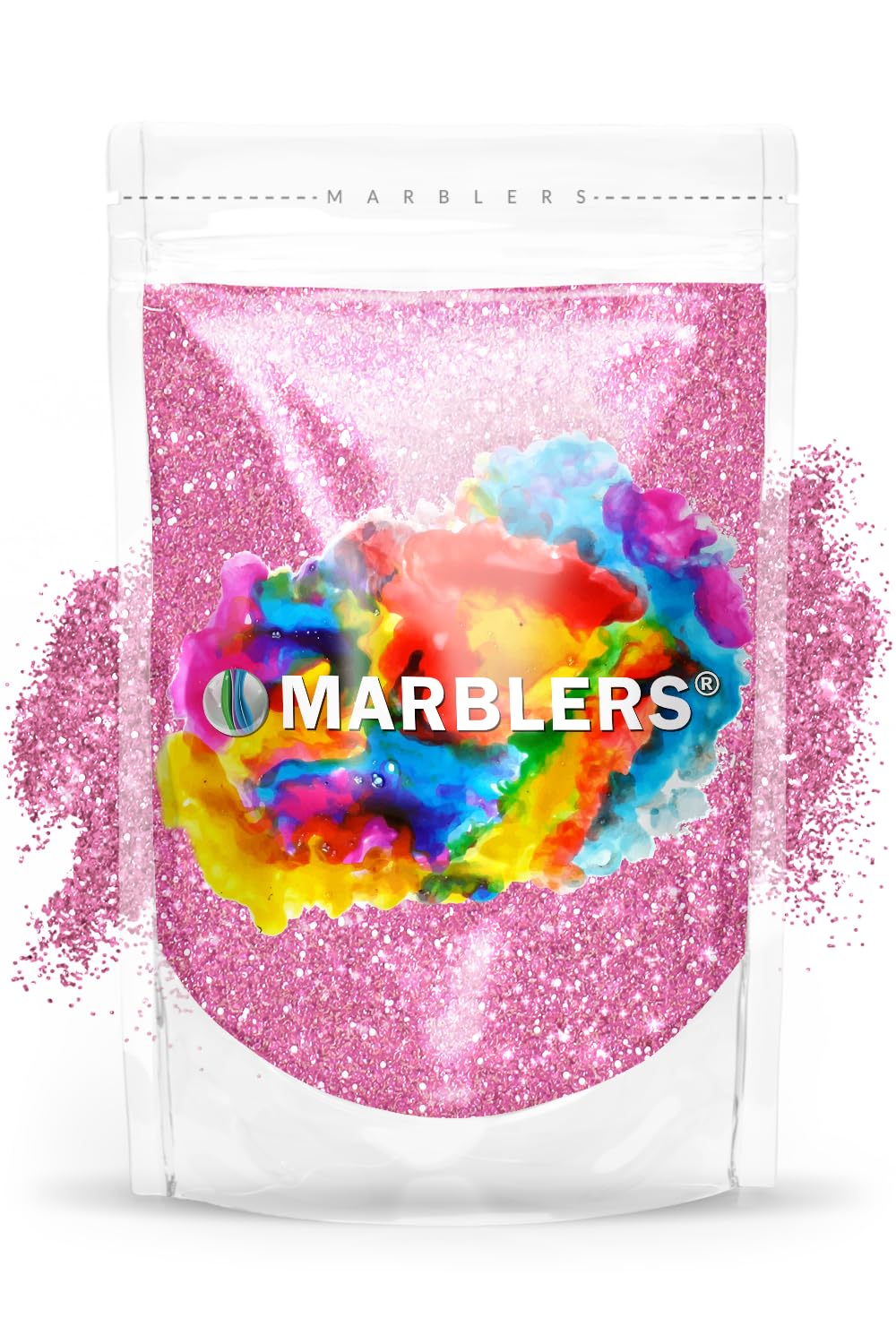 MARBLERS Twinkle Glitter [Flamingo] 3oz (85g) | Fine | Non-Toxic, Vegan, Cruelty-Free | Face, Body, Eyeshadow, Hair, Festival, Party Makeup | Nail Art, Polish | Resin, Tumbler, Slime, Craft