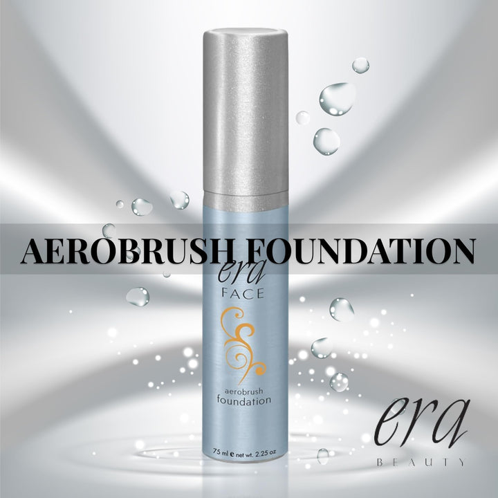 ERA Face Aerobrush Foundation Makeup, Y7 Caramel, 2.25 Ounce