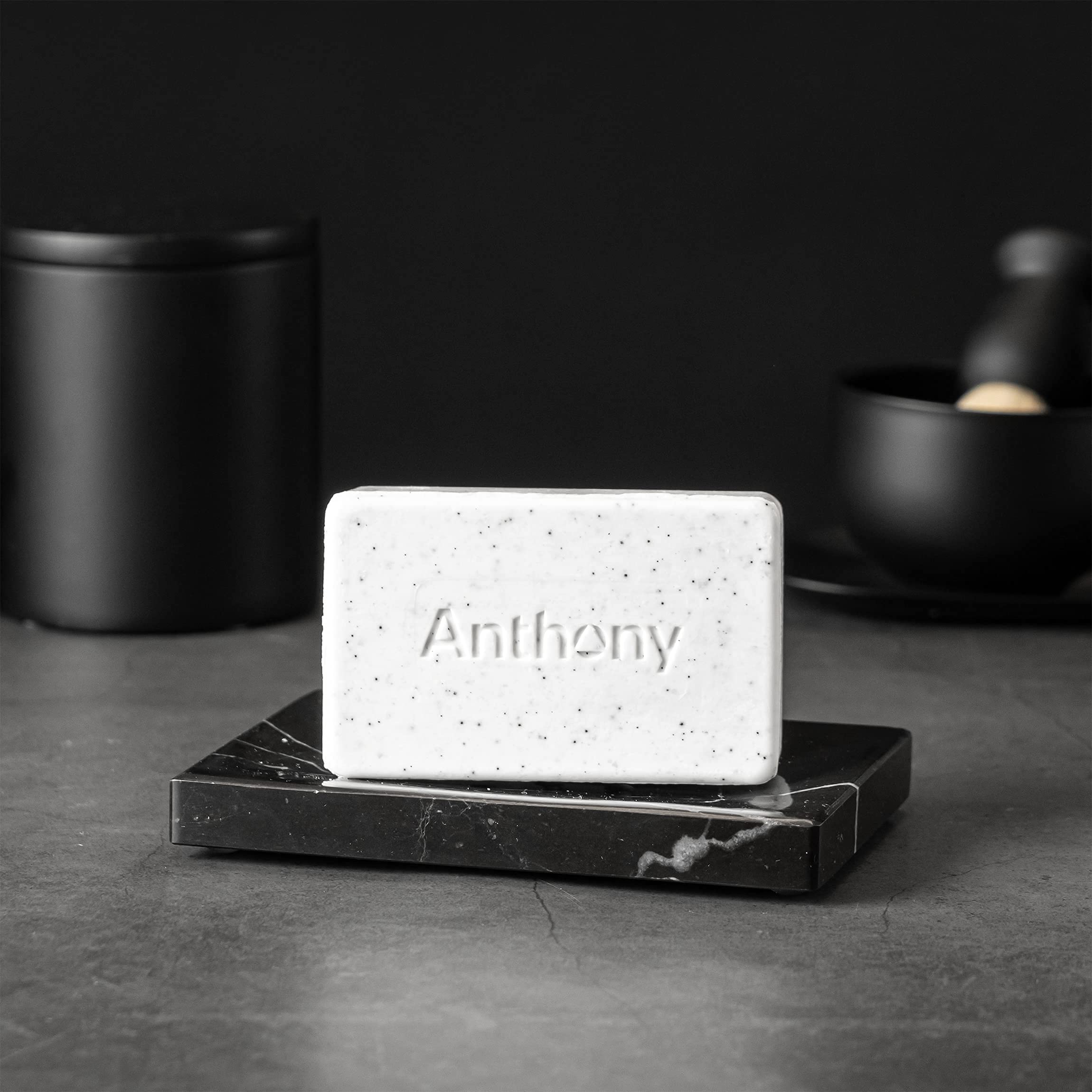 Anthony Men's Exfoliating Soap Bar, Grapefruit Scent, 5 Oz - Contains Cucumber Extract, Jojoba, Shea Butter, Squalane & Coconut Oils for Moisturizing & Exfoliating Body Skin