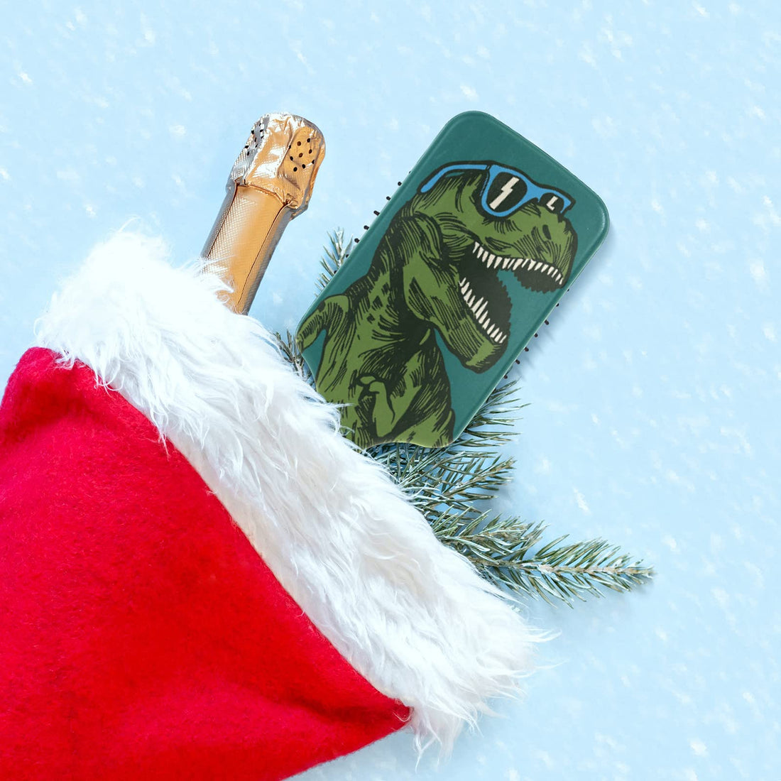 Dinosaur Hair Brush, Wet Dry Hair Brush Plastic Detangler Hair Brush for Kids Christmas Gift Women Men