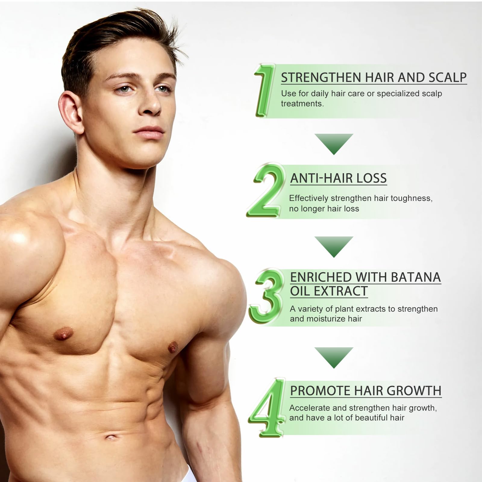 Hoegoa Batana Oil for Hair Growth - 100% Pure & Natural for Thicker, Stronger Hair Nourishes Protects Hair with Palm oil - 3.38 FL OZ (2PCS)