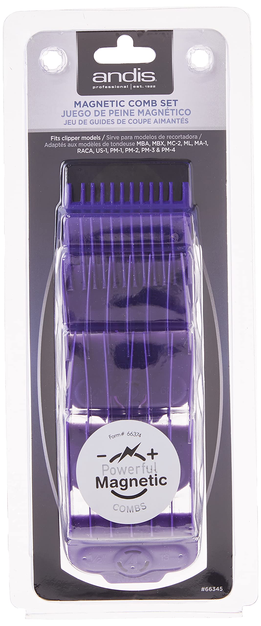 Nano Silver Magnetic 5 Pack Attachment Comb Set