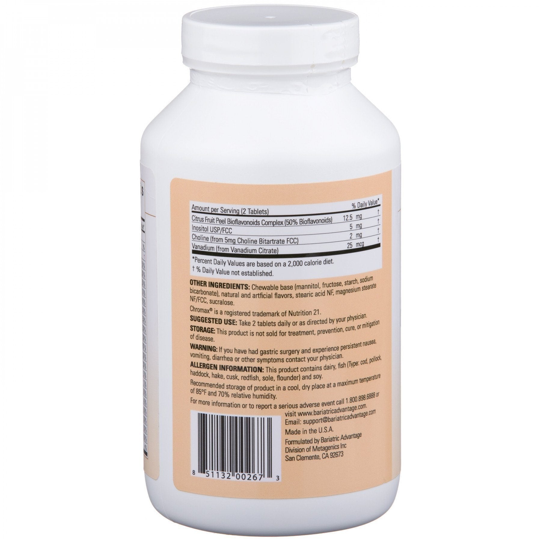 Bariatric Advantage Essential Multivitamin Without Iron - 200 DV of Key Nutrients - Trace Mineral Support* - Multivitamins for Bariatric Patients - Berry - 60 Tablets