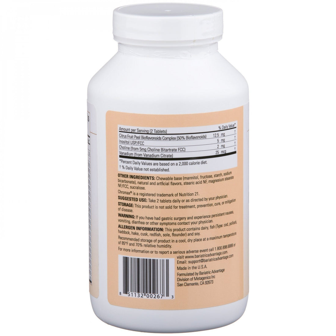 Bariatric Advantage Essential Multivitamin Without Iron - 200 DV of Key Nutrients - Trace Mineral Support* - Multivitamins for Bariatric Patients - Berry - 60 Tablets