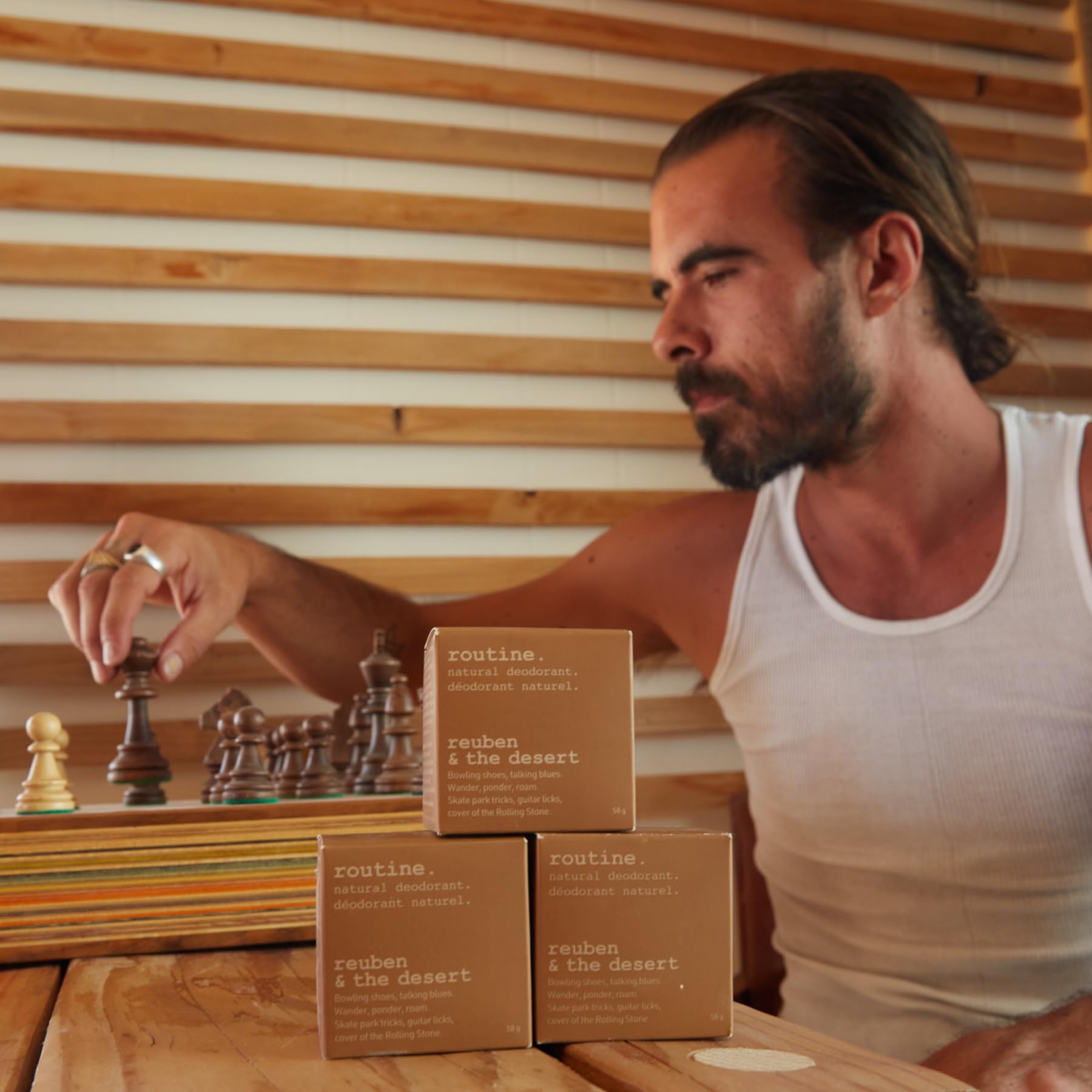 Routine Natural Deodorant Deo Jar | Reuben & The Dark & Stormy: Reduced Baking Soda, 58g | Sensitive Skin Formula | Aluminum Free Natural Deodorant for Women & Men