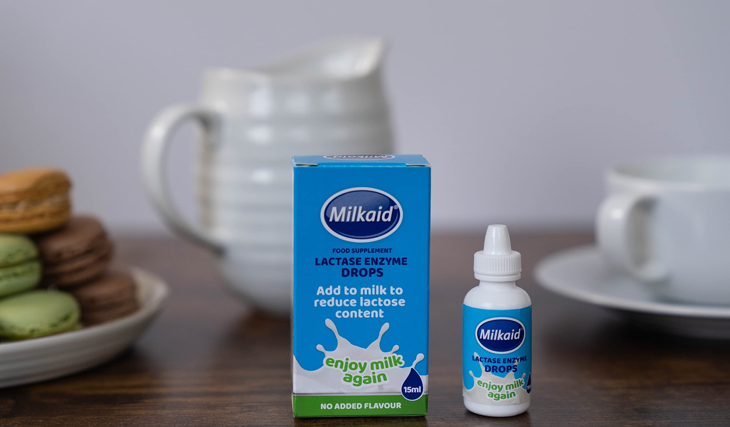 Milkaid Lactase Enzyme Drops for Lactose Intolerance | Prevents Gas, Bloating & Diarrhea | Fast Acting Dairy Digestive Supplement | Gluten Free & Vegetarian | No Artificial Flavor | 0.5 Fl Oz (1)