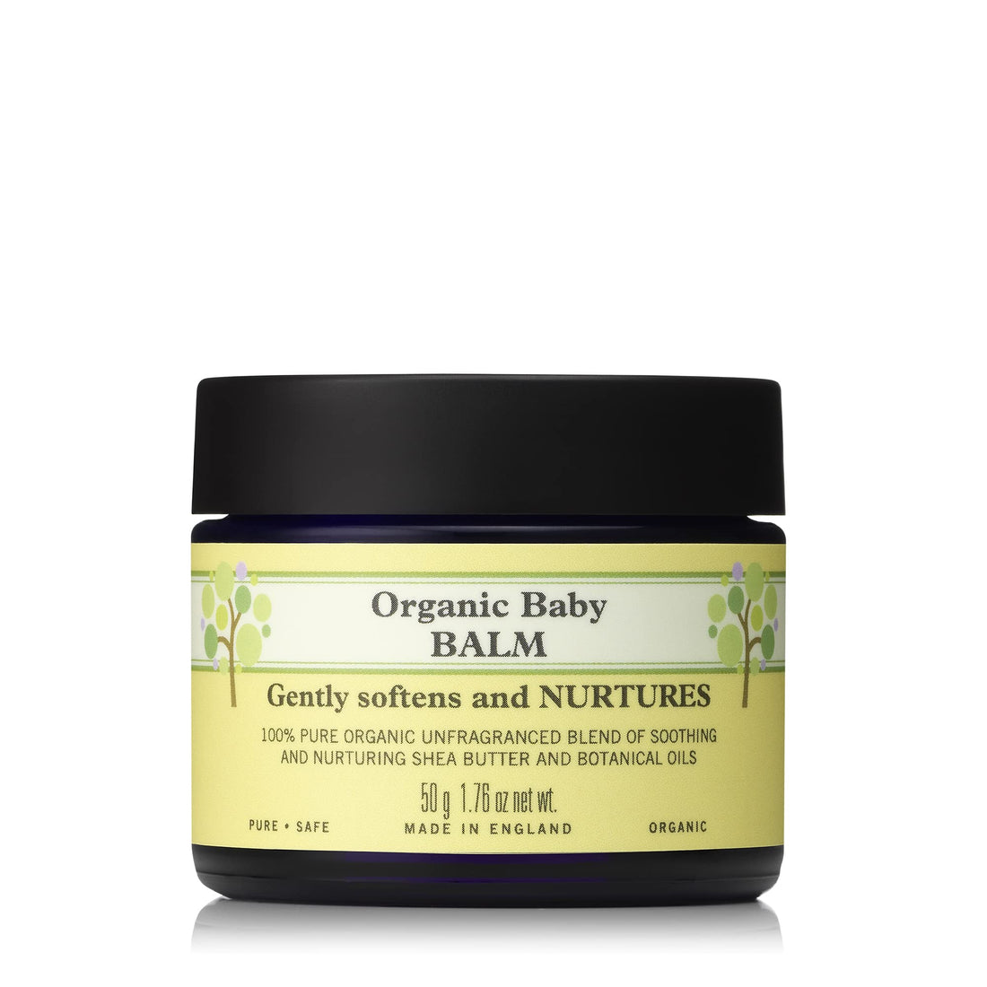 Neal's Yard Baby Balm with Shea Butter and Botanical Oils, Soothing & Nourishing Softening Balm, Hypoallergenic, Fragrance-Free, Cruelty-Free, 50g
