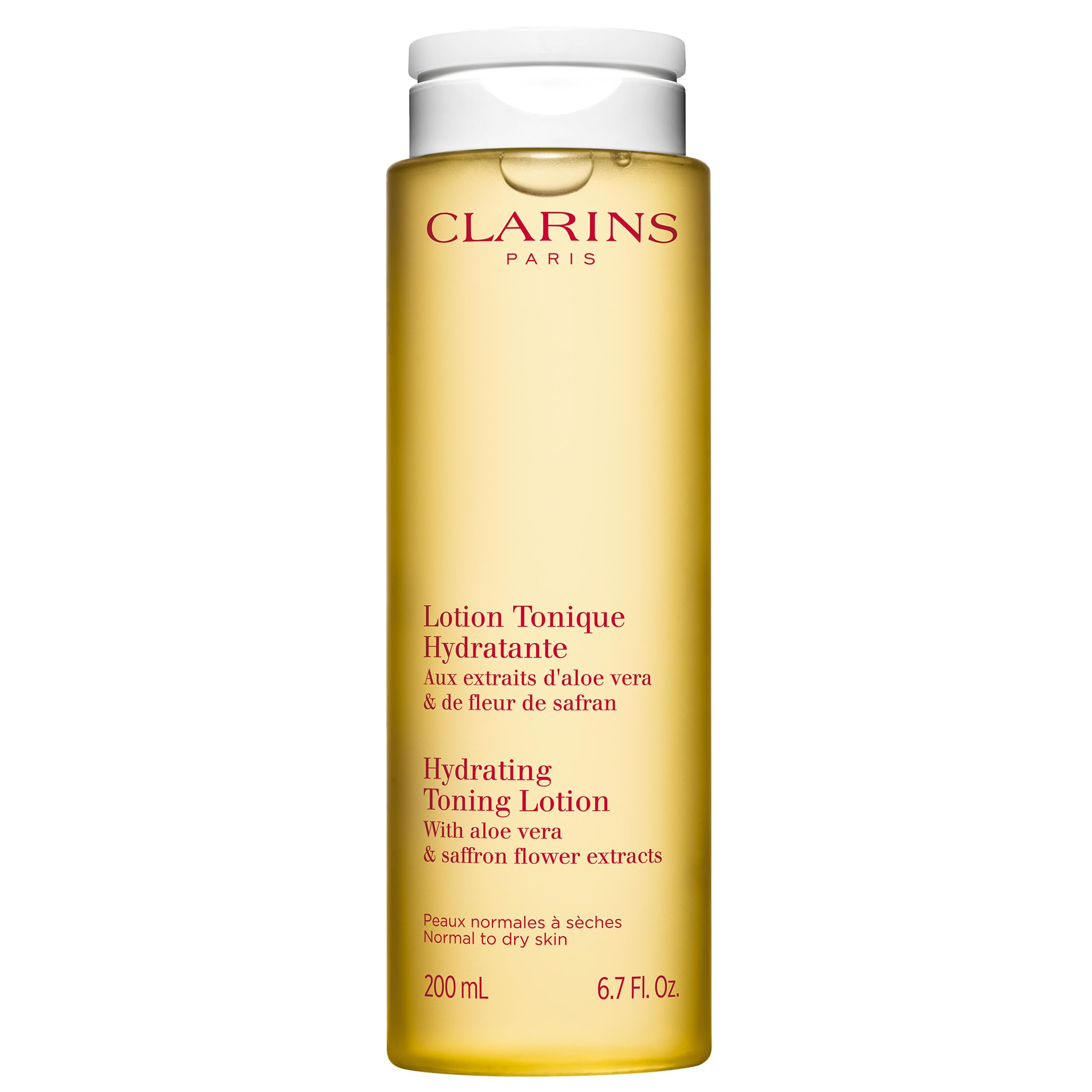 Clarins Hydrating Toning Lotion with Aloe Vera and Saffron Flower Extract, 1 x 200ml