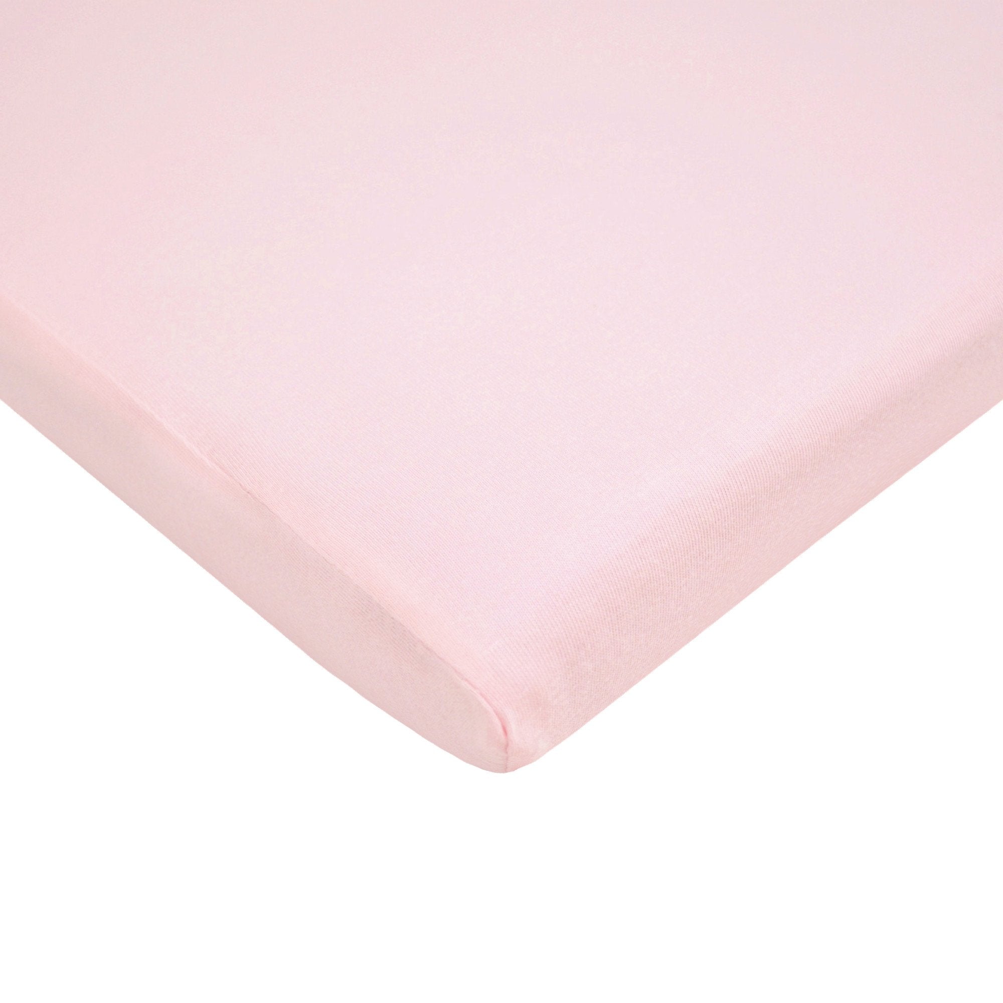 TL Care 100% Natural Breathable Cotton Jersey Knit Fitted Bassinet Sheet, Pink, 15 x 33, Soft Breathable, for Girls