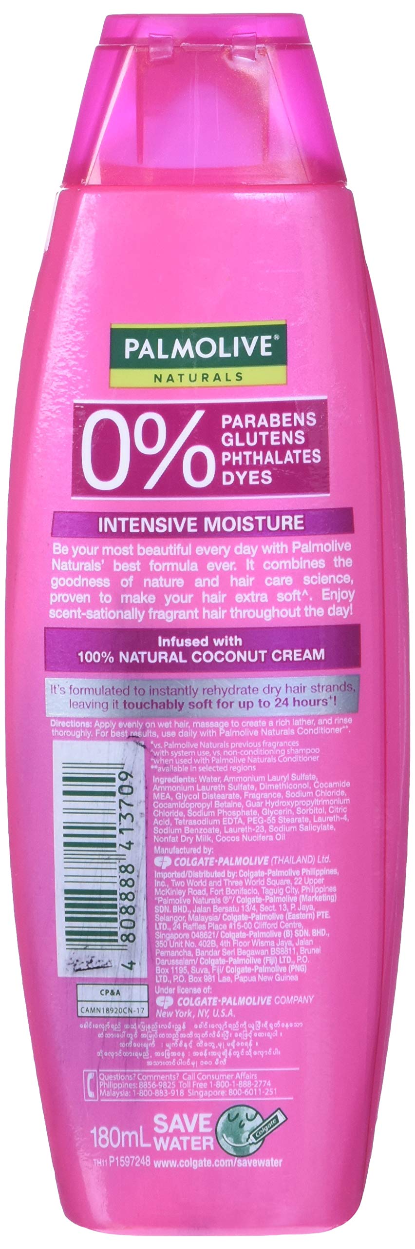 Palmolive Naturals Intensive Moisture Shampoo & Conditioner Dry/Course Hair 180ml