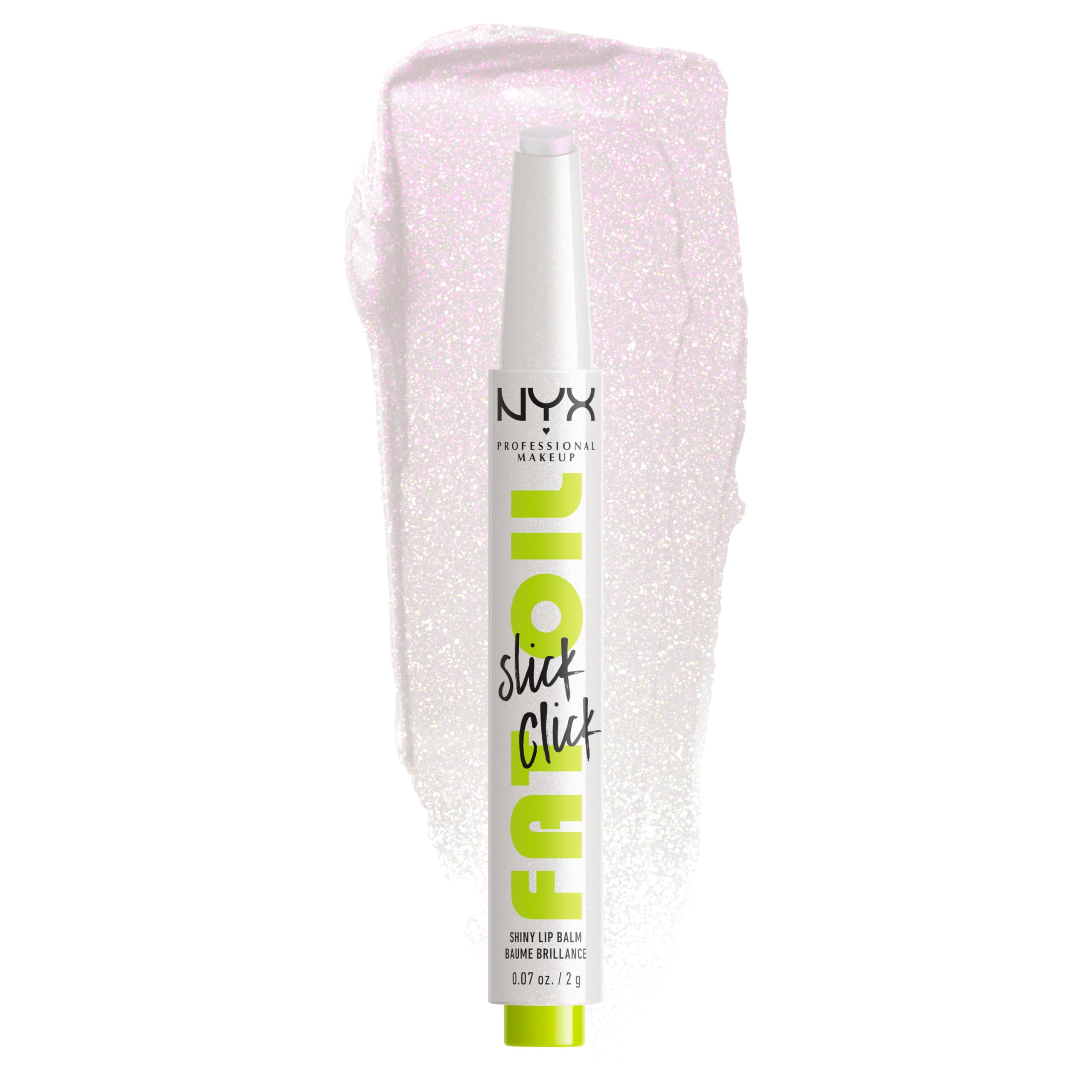 NYX PROFESSIONAL MAKEUP Fat Oil Slick Click, Lightweight, Buildable, Pigmented Vegan Lip Balm - Main Character