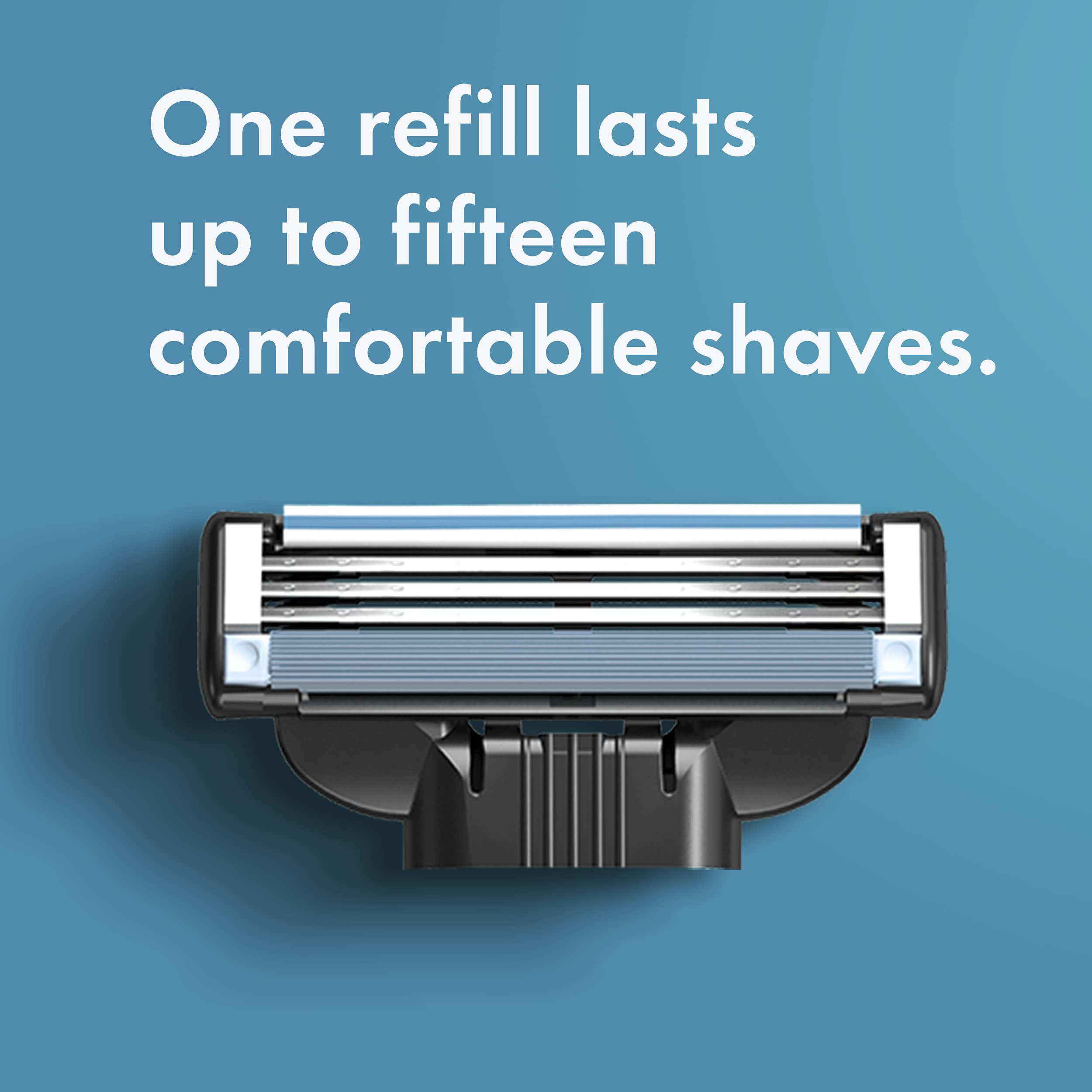 Gillette Mach3 Mens Razor Blade Refills, 15 Count, Designed for Sensitive Skin