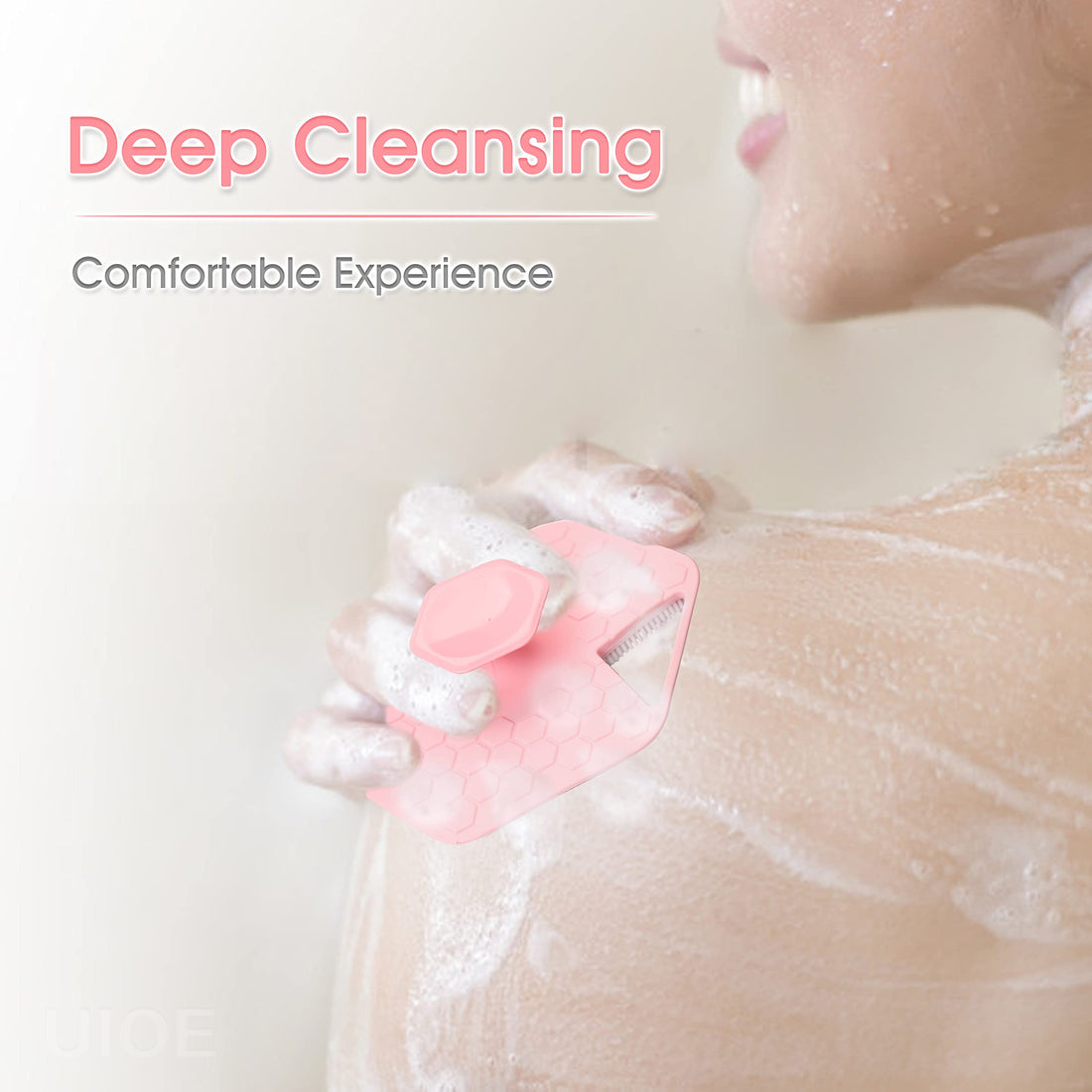 Delicate and Soft Silicone Shower Brush Set, for deep Cleansing and Exfoliation Without harming The Skin. Comes with a Shower Ball for a More Comfortable Bathing Experience!